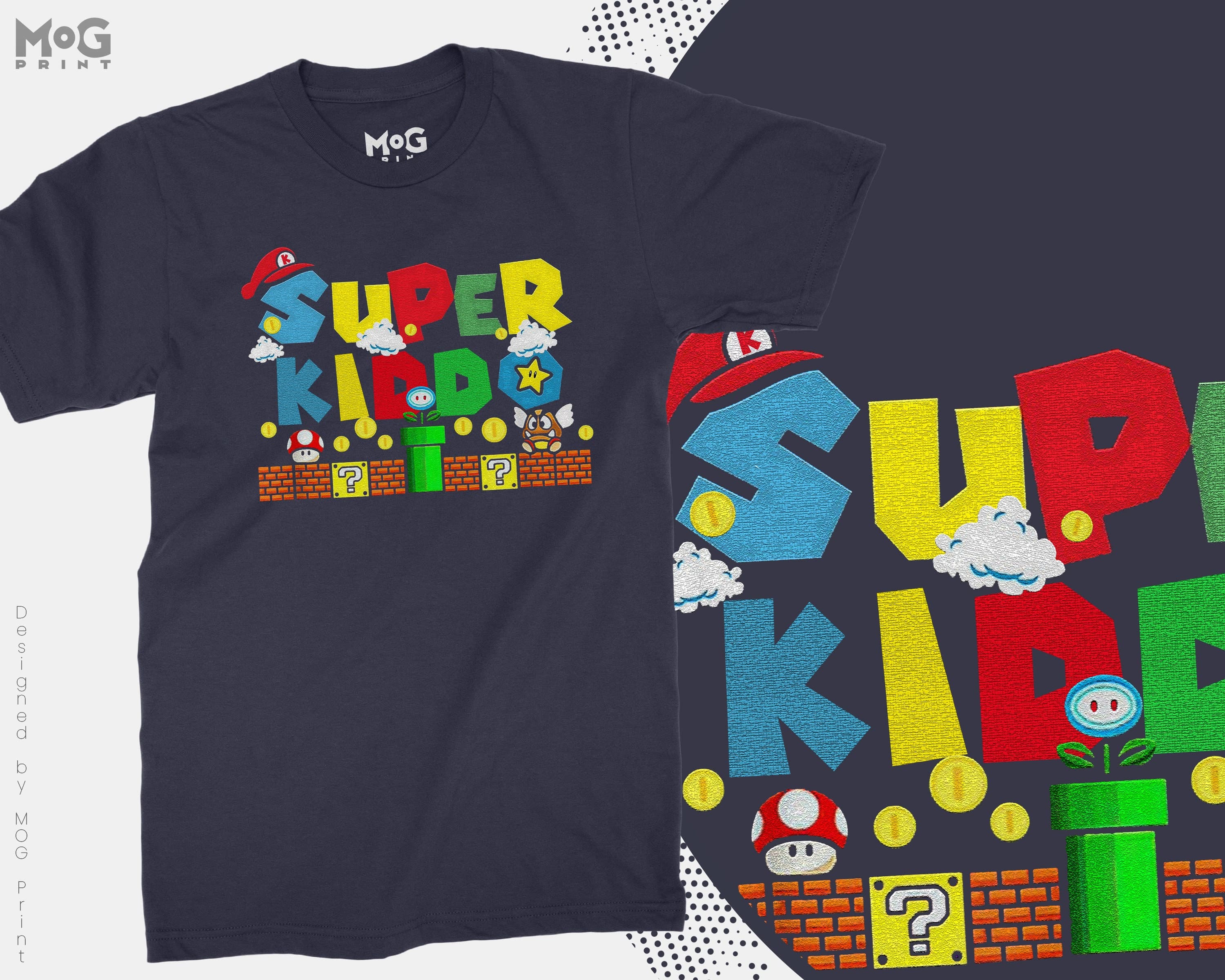 Super Kiddo T-shirt Super Kiddo Vintage Classic Father Son Daughter Retro Game Gift Super Kiddo Gaming Gamer Funny Kids Dads Children Gift - image 5