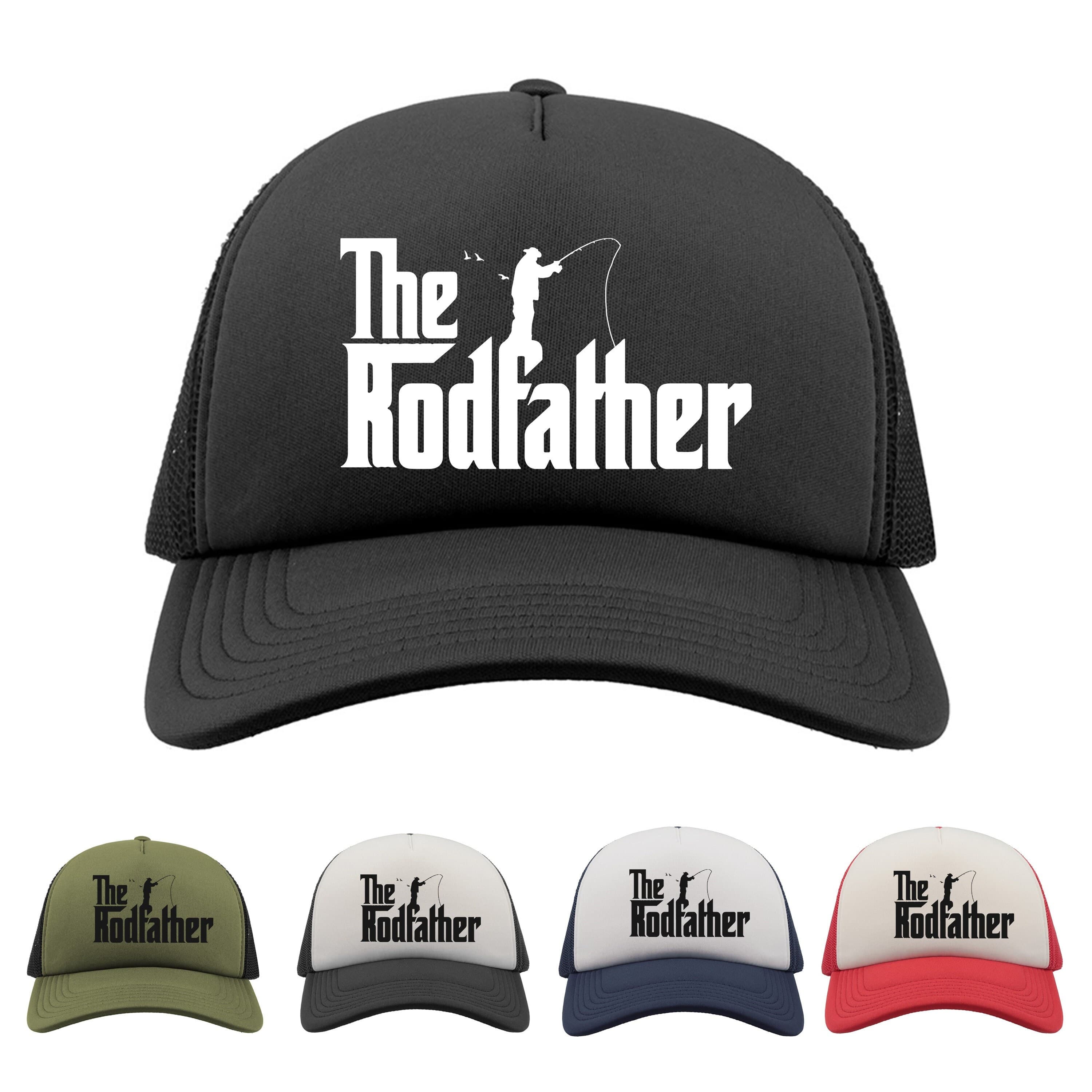 The Rodfather Trucker Cap, Funny Fishing Hat for Angler Dad Grandad Fisherman Gift for Father's Day, Fishing Baseball Hat Birthday Present - image 5