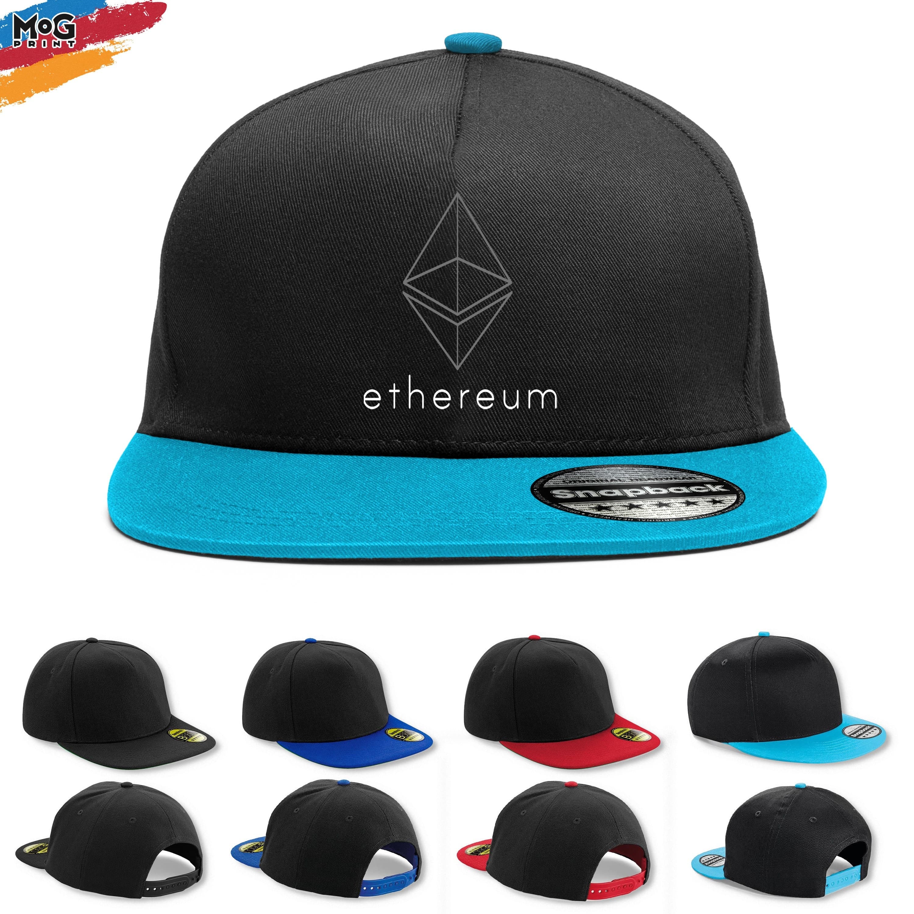 Ethereum Logo Snapback Hat | Eth Crypto Coin | Ethereum Cap | Dad Gift | Hodl Cryptocurrency | Eth Crpyto Trader | Blockchain Technology Hat - image 4