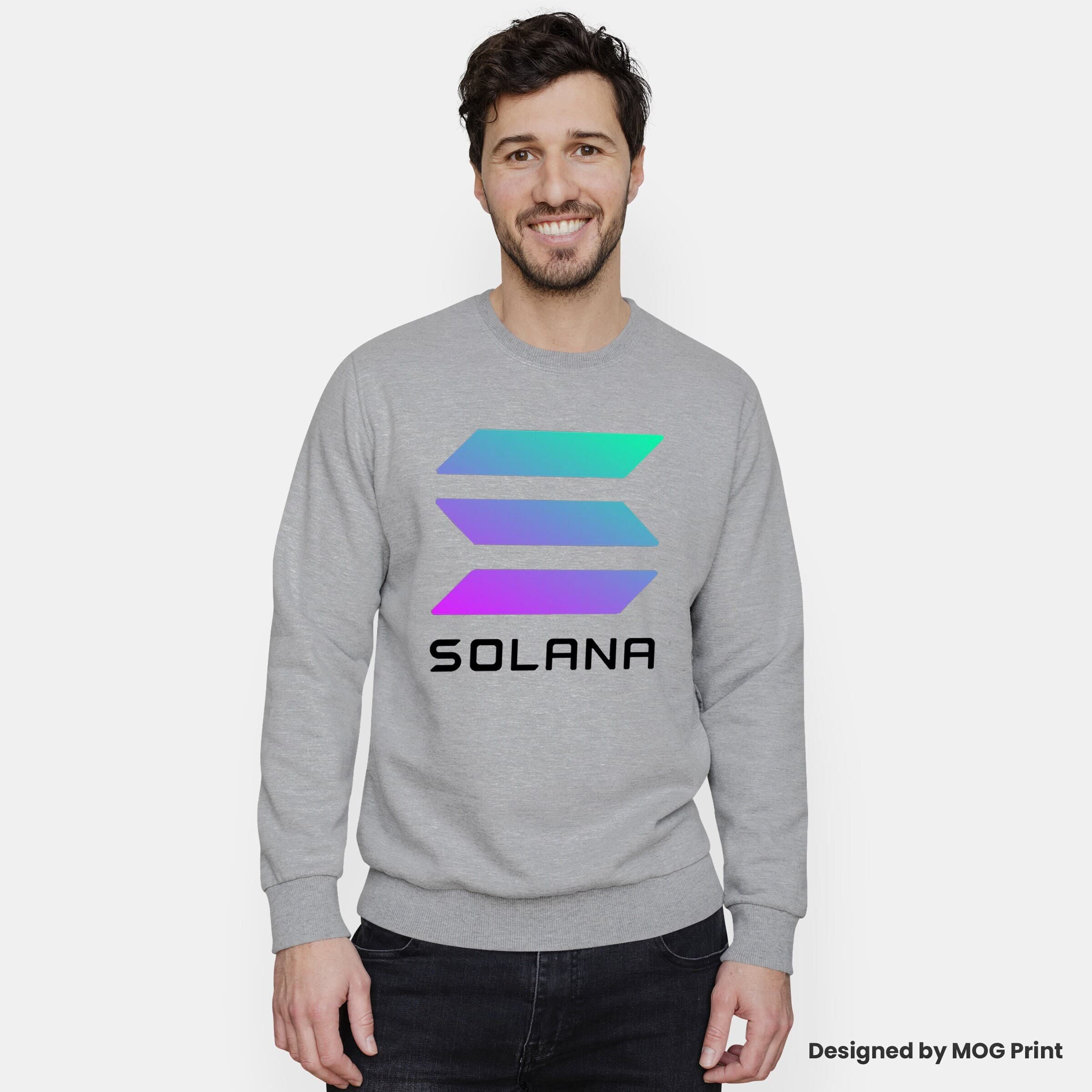 Solana Logo Sweatshirt | Cryptocurrency Gifts | Hodl Bull Market Invest Crypto Coin | Defi Blockchain Investing | Trader Investor Jumper - image 3