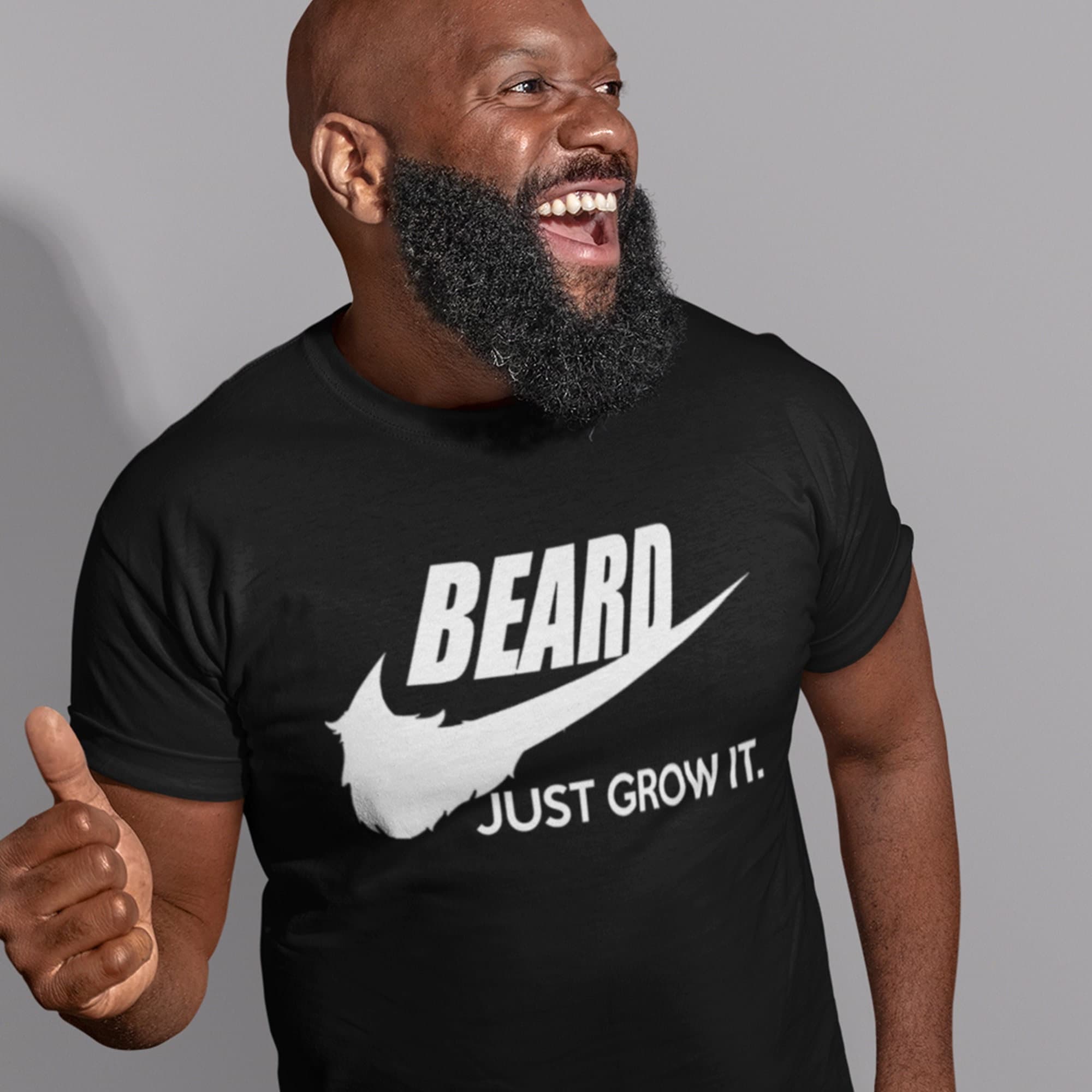 Beard Man T-shirt Beard Just Grow it Funny Slogan Daddy Dad papa gift for Beard Father Christmas Present for him - image 3