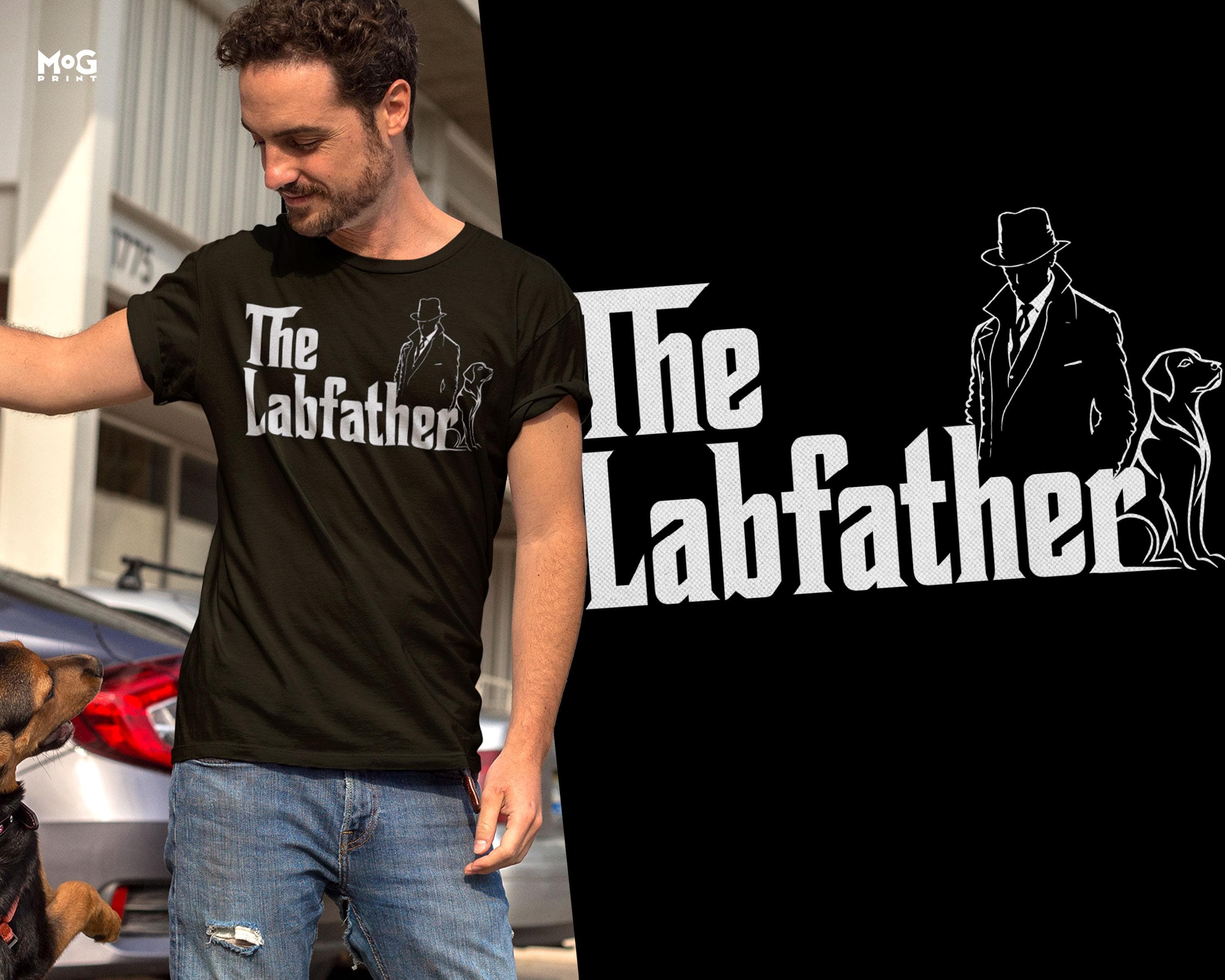 Funny Labfather Parody T-shirt, Labrador Dad Dog Owner Father’s Day Gift Shirt, Cute   Mafia Movie Spoof Pet Lover Gift Tee For Dad Grandad