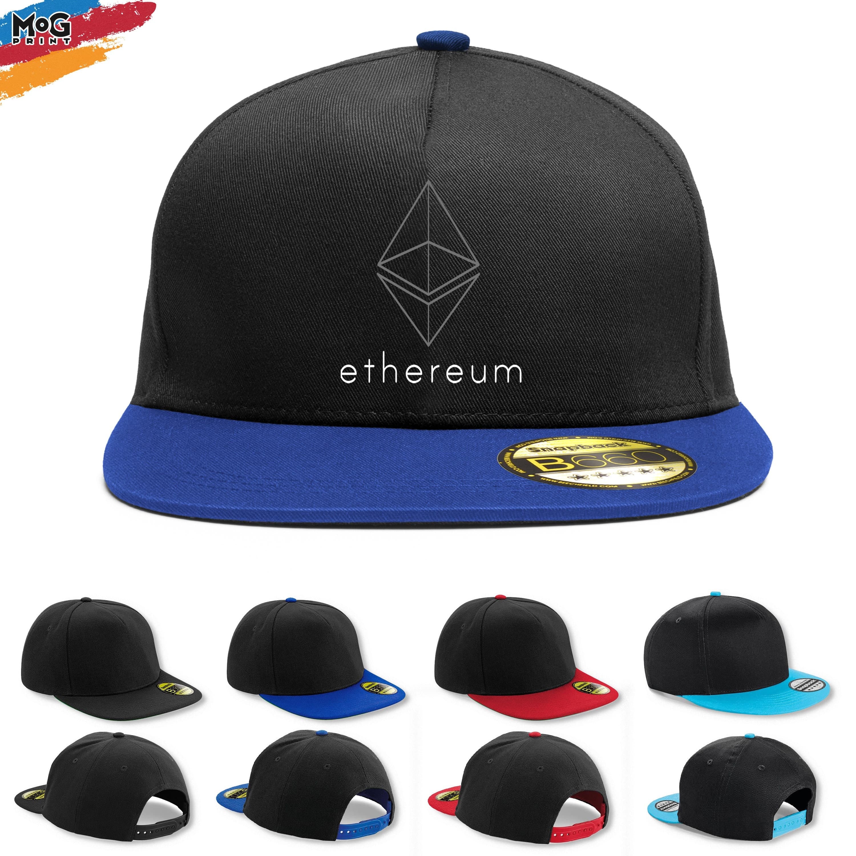 Ethereum Logo Snapback Hat | Eth Crypto Coin | Ethereum Cap | Dad Gift | Hodl Cryptocurrency | Eth Crpyto Trader | Blockchain Technology Hat - image 5