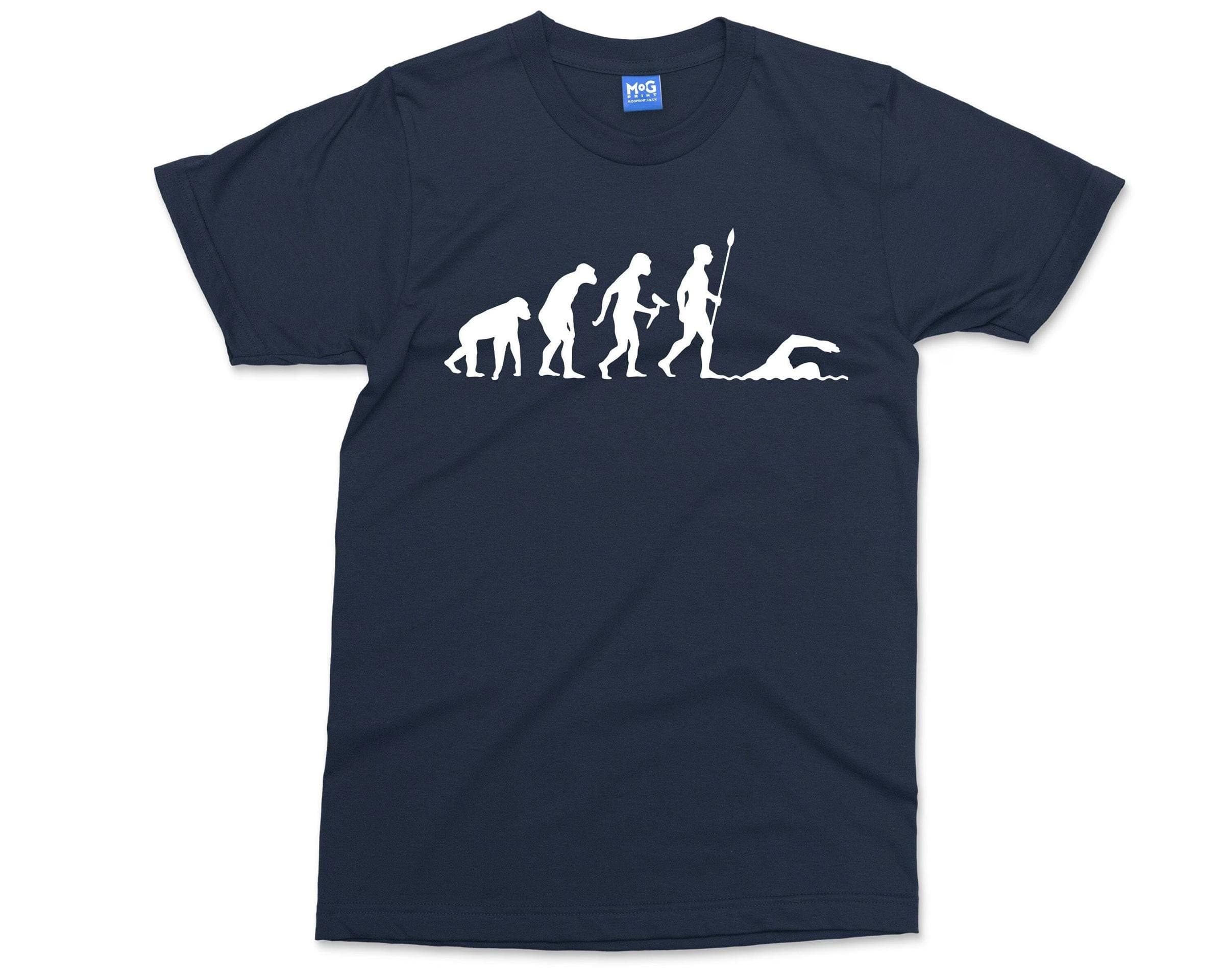 Evolution of Swimming T-shirt | Swimmer Shirt | Swimming Gifts | Diver Pool Swim Games Summer Tee Gift for Swimmer him her Friends