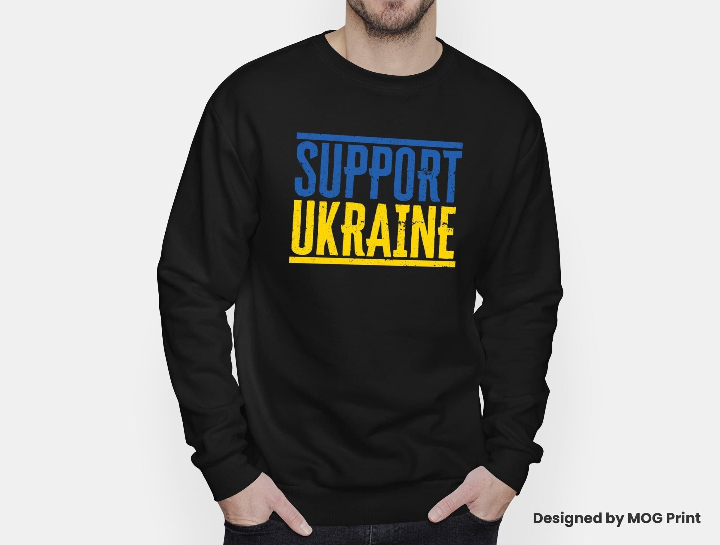 Support Ukraine Sweatshirt | Ukrainian Sweater Jumper | Ukraine Russia Putin War Peace Protest Independance Day Ukraine Jumper For Men Women
