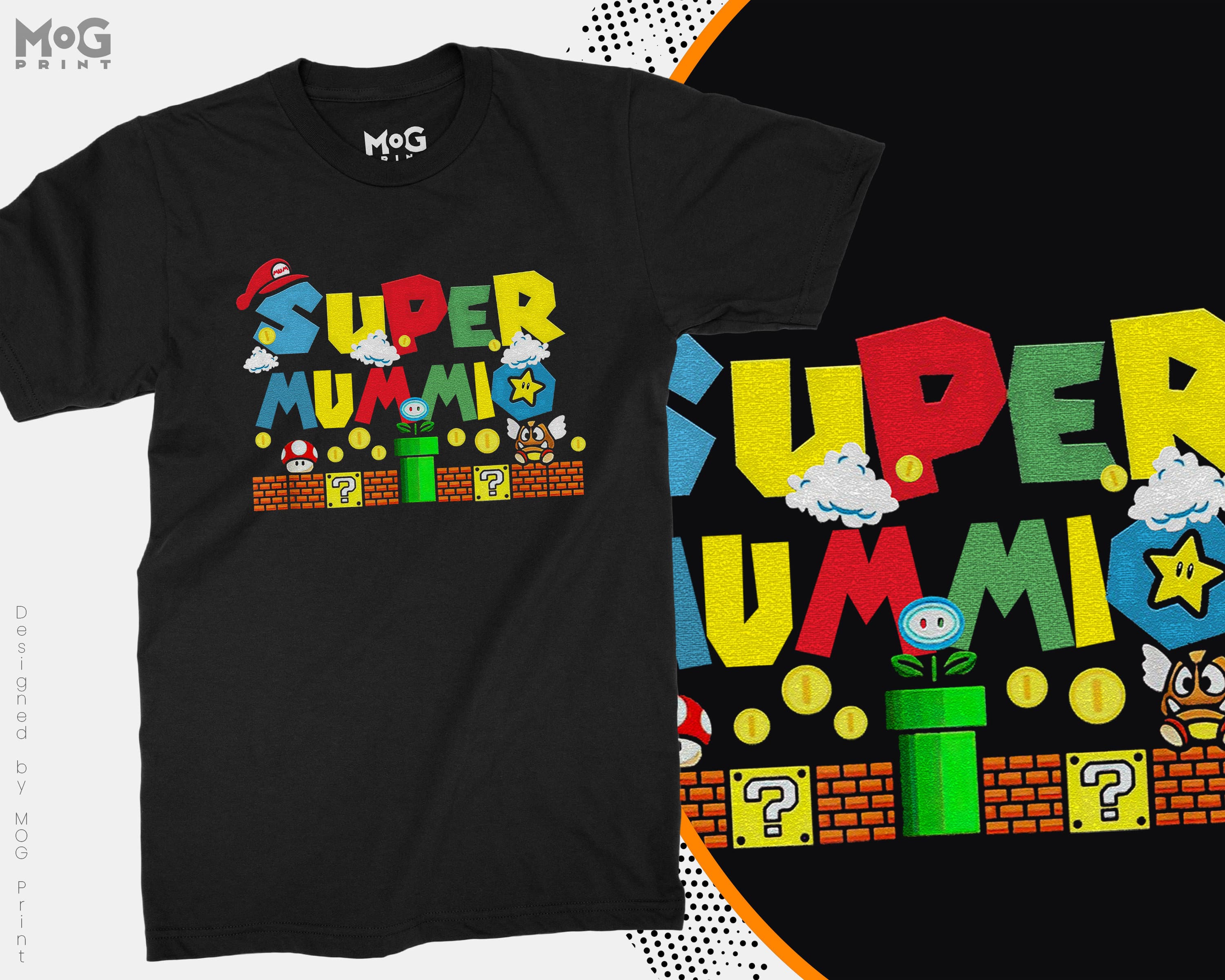 Super Mummio T-shirt | Funny Mama Ladies Super Mum Gift Tee Top Super Mothers Super Mommio Best Mom Mummy Women's Birthday Gift Idea Present