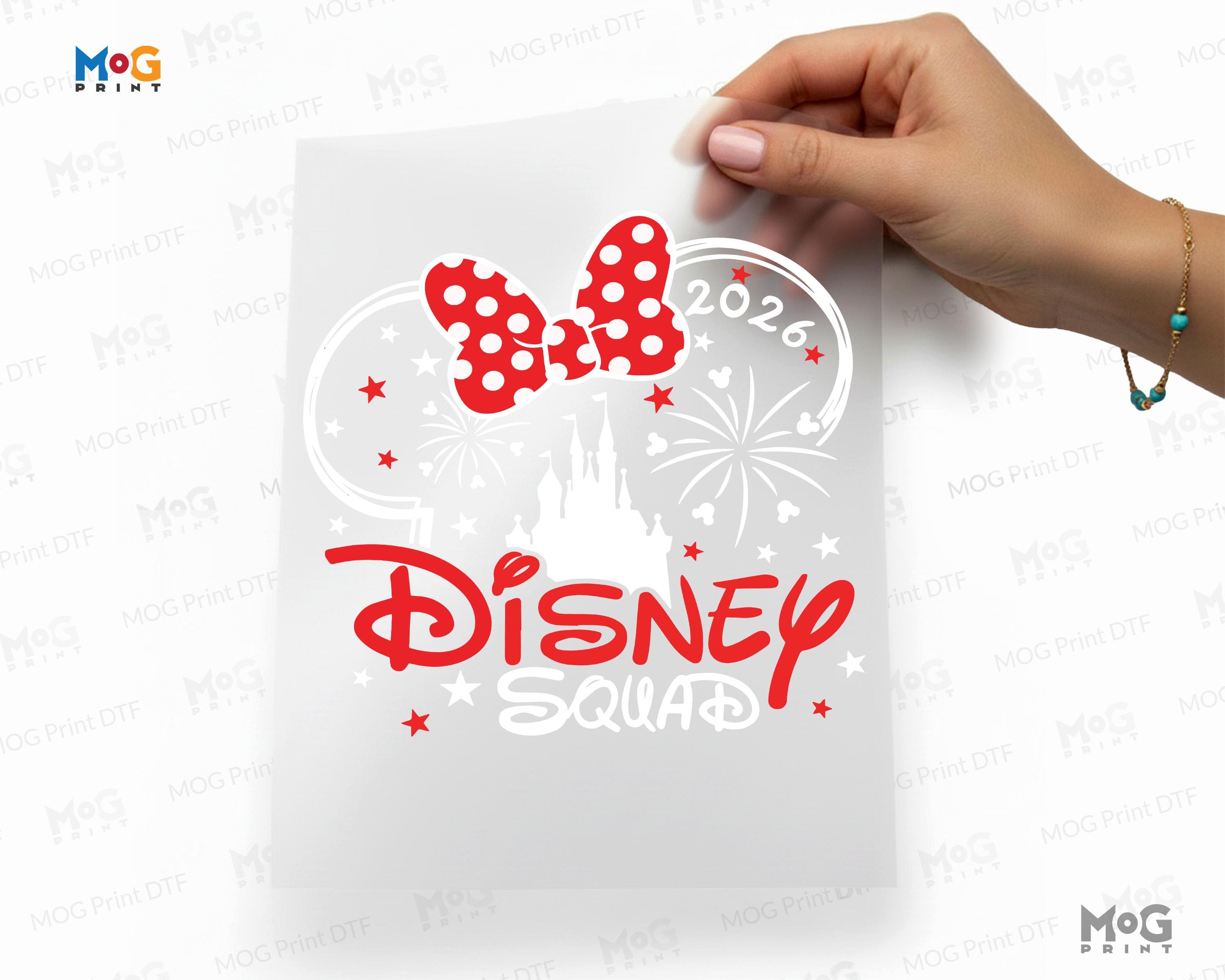 Disneyland Squad Mickey & Minnie Iron on tshirt, Transfers Patch Print, Disneyworld Paris Iron on Shirt, Disneyworld Family Holiday Matching - image 5