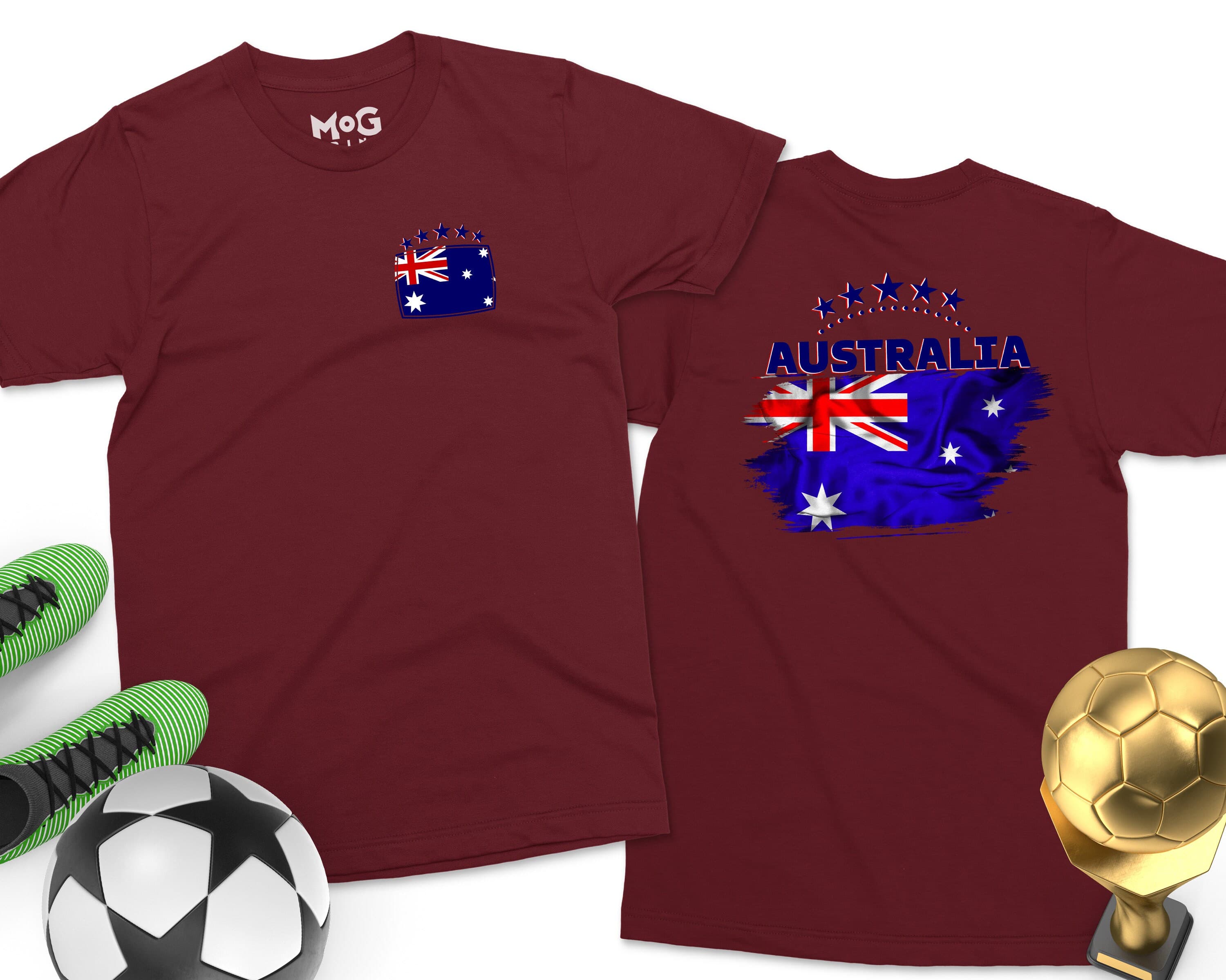 Australian Flag T-shirt Aussie National Sydney Tour Travel Unisex Gift Tee, Tourist Souvenir Stars Australia National Team Top All Sizes - image 5