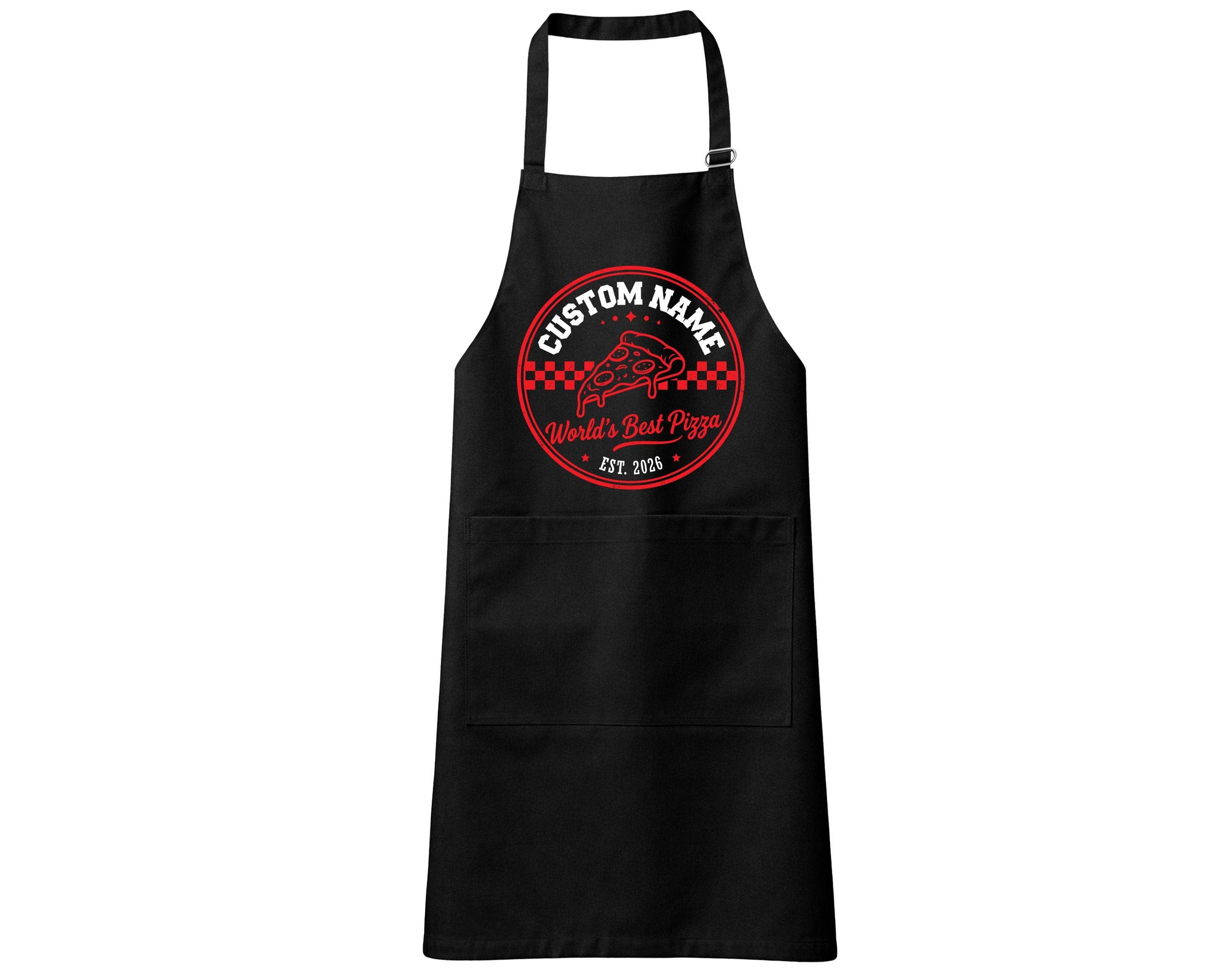 Personalised Pizza Kitchen Apron, Custom World’s Best Chef Name Cooking Apron, Funny Pizzeria Style Baking Apron 2026, Home Cooking Present - image 5
