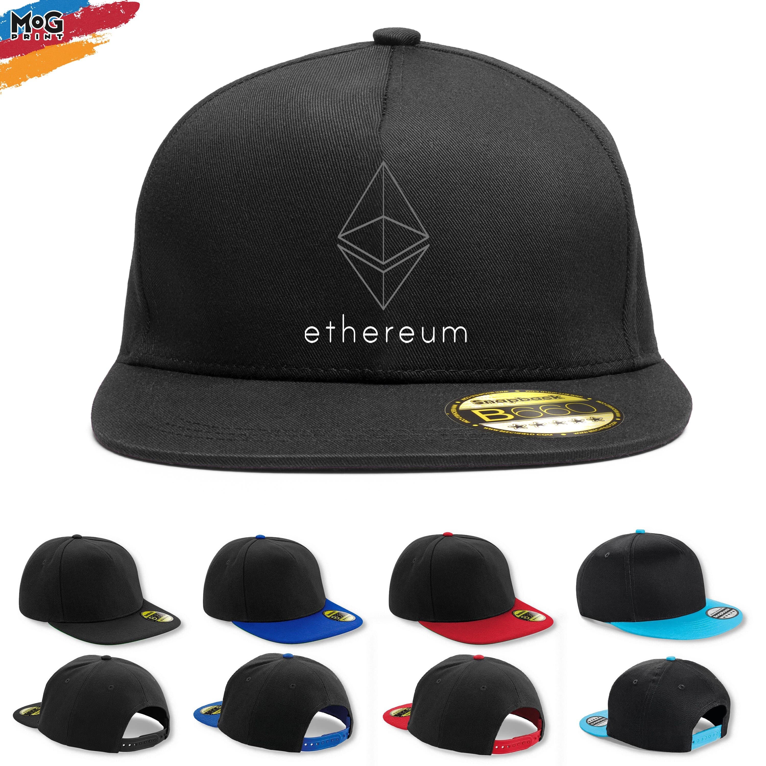 Ethereum Logo Snapback Hat | Eth Crypto Coin | Ethereum Cap | Dad Gift | Hodl Cryptocurrency | Eth Crpyto Trader | Blockchain Technology Hat - image 3