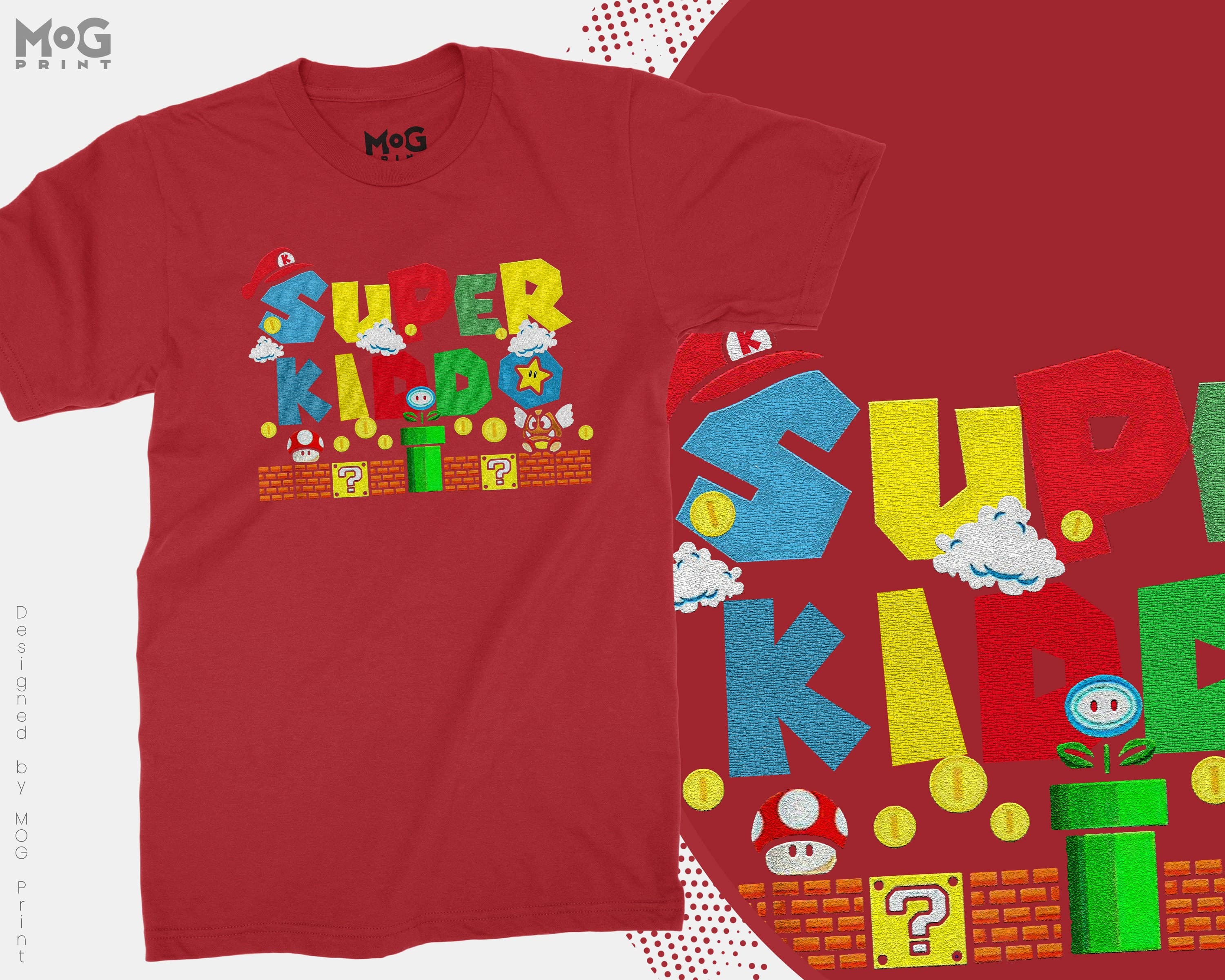 Super Kiddo T-shirt Super Kiddo Vintage Classic Father Son Daughter Retro Game Gift Super Kiddo Gaming Gamer Funny Kids Dads Children Gift - image 3