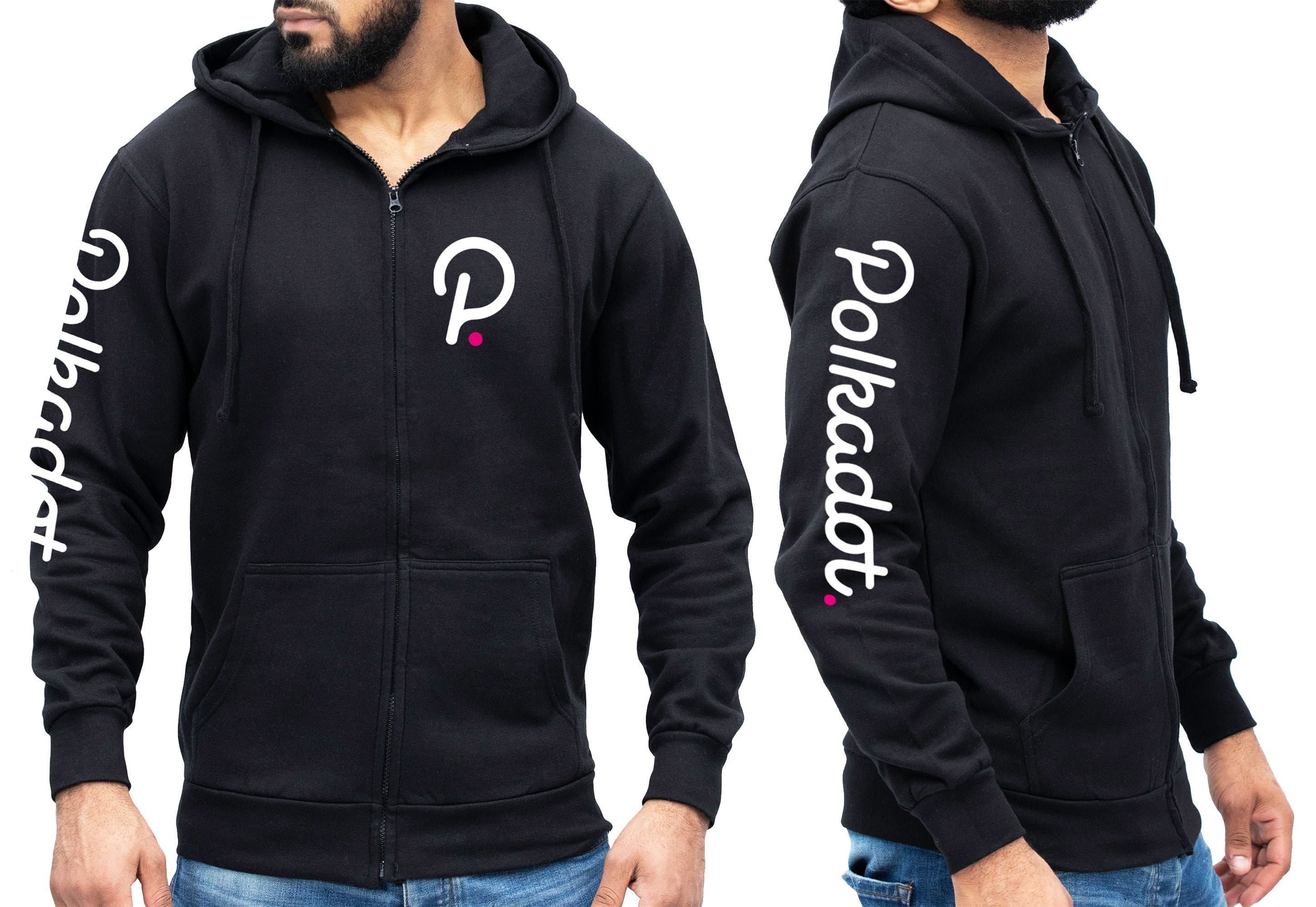 Polkadot Logo Crypto ZIP Hoodie | DOT Cryptocurrency Coin | Blockchain Technology | Crypto Gifts | Gift for Traders | Investor Gift | UNISEX