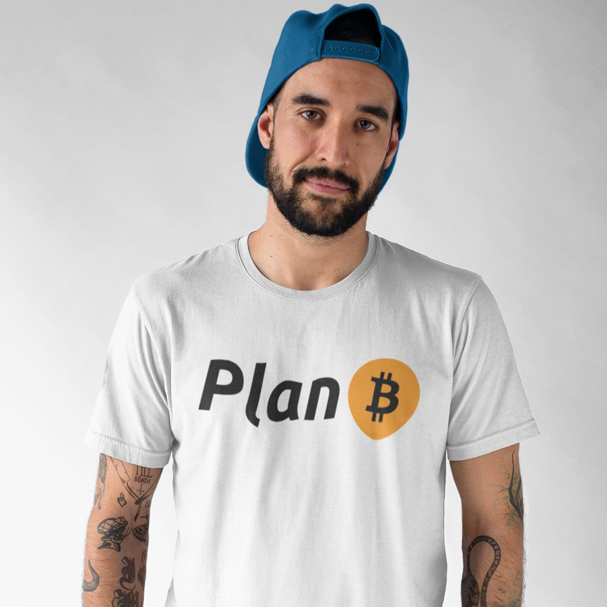 Plan B Bitcoin Logo T-shirt | BTC Cryptocurrency Coin | Crypto Currency Traders Investors | Bitcoin Gifts | Blockchain technology Unisex Top - image 3