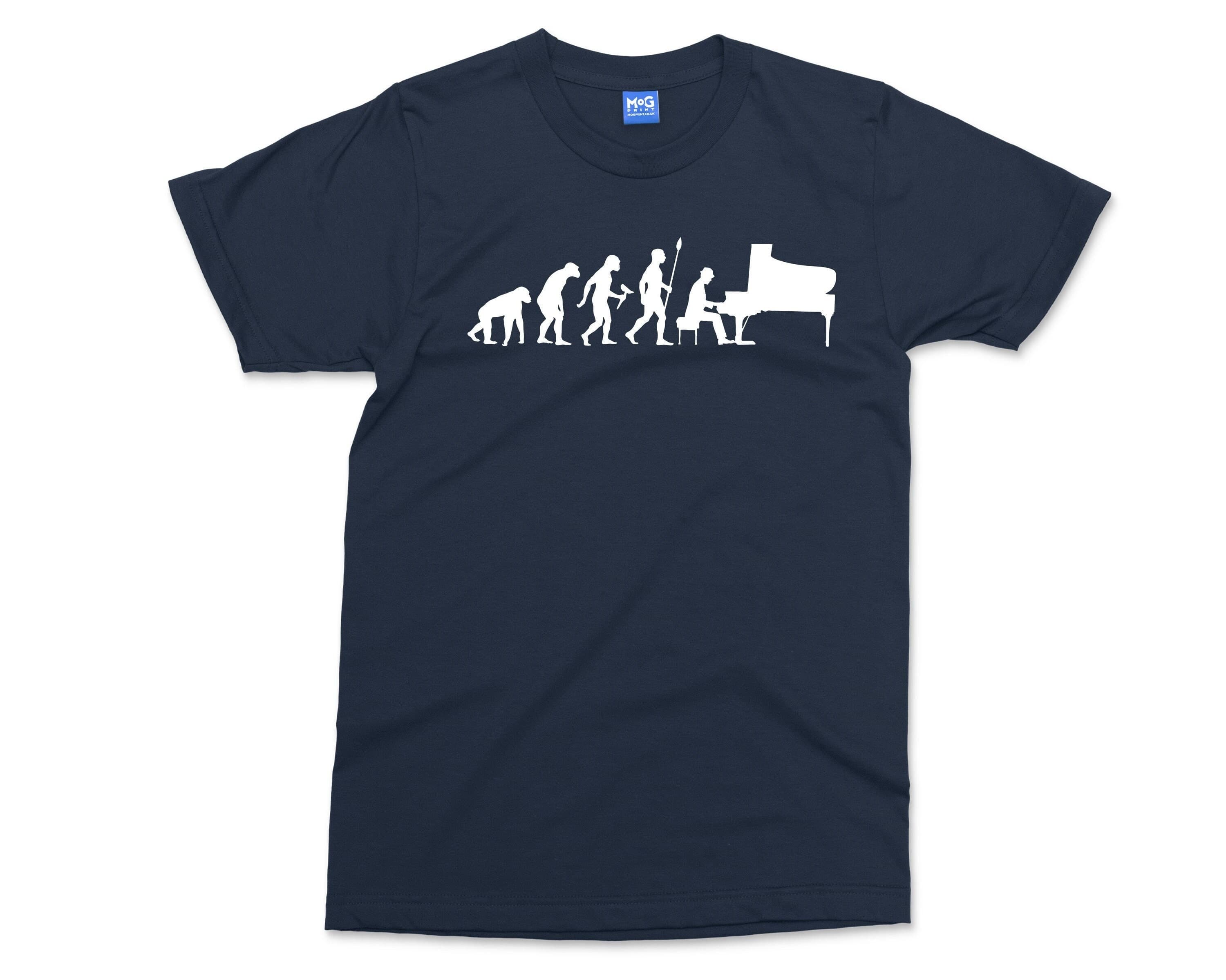 Piano Evolution T-shirt | Piano Gifts | Piano Player Gift | Pianist Shirt | Music Instrument | Music Player Gift | UNISEX Shirt for Him Her