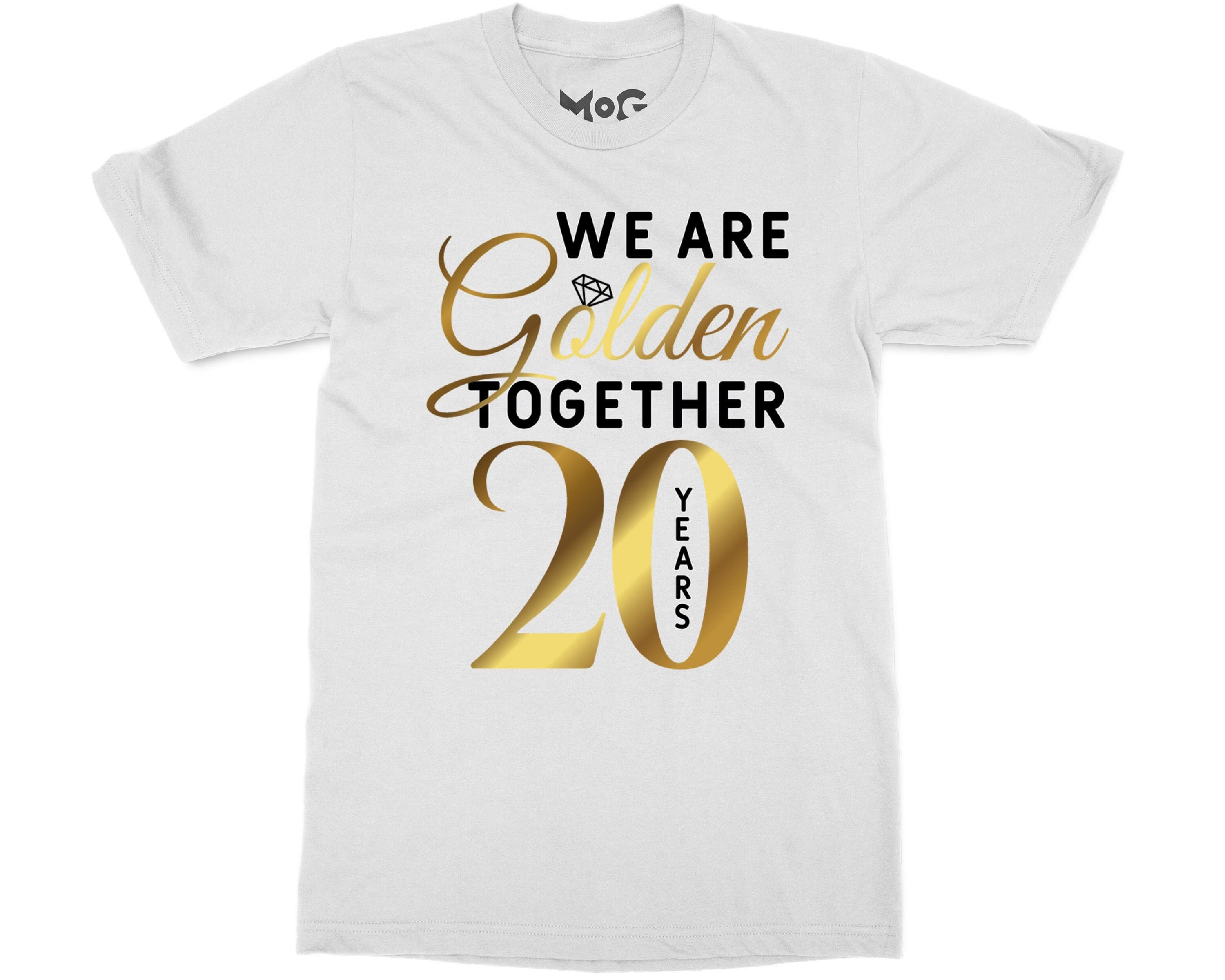 Custom Wedding Anniversary T-shirt, Matching Couple Husband Wife Shirt, We are Golden Together Tee, Personalised Marriage Couples Gift Ideas - image 3