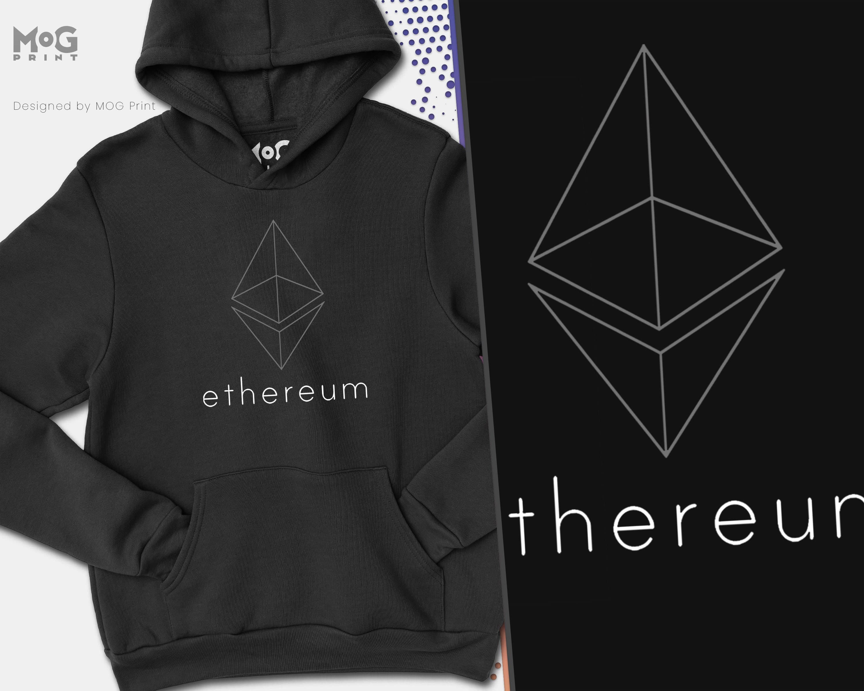 Ethereum Logo Hoodie & Sweatshirt | Eth Crypto Coin | Cryptocurrency Clothing | Investing Trading Lover | HODL Bull Market 2021 UNISEX Sizes