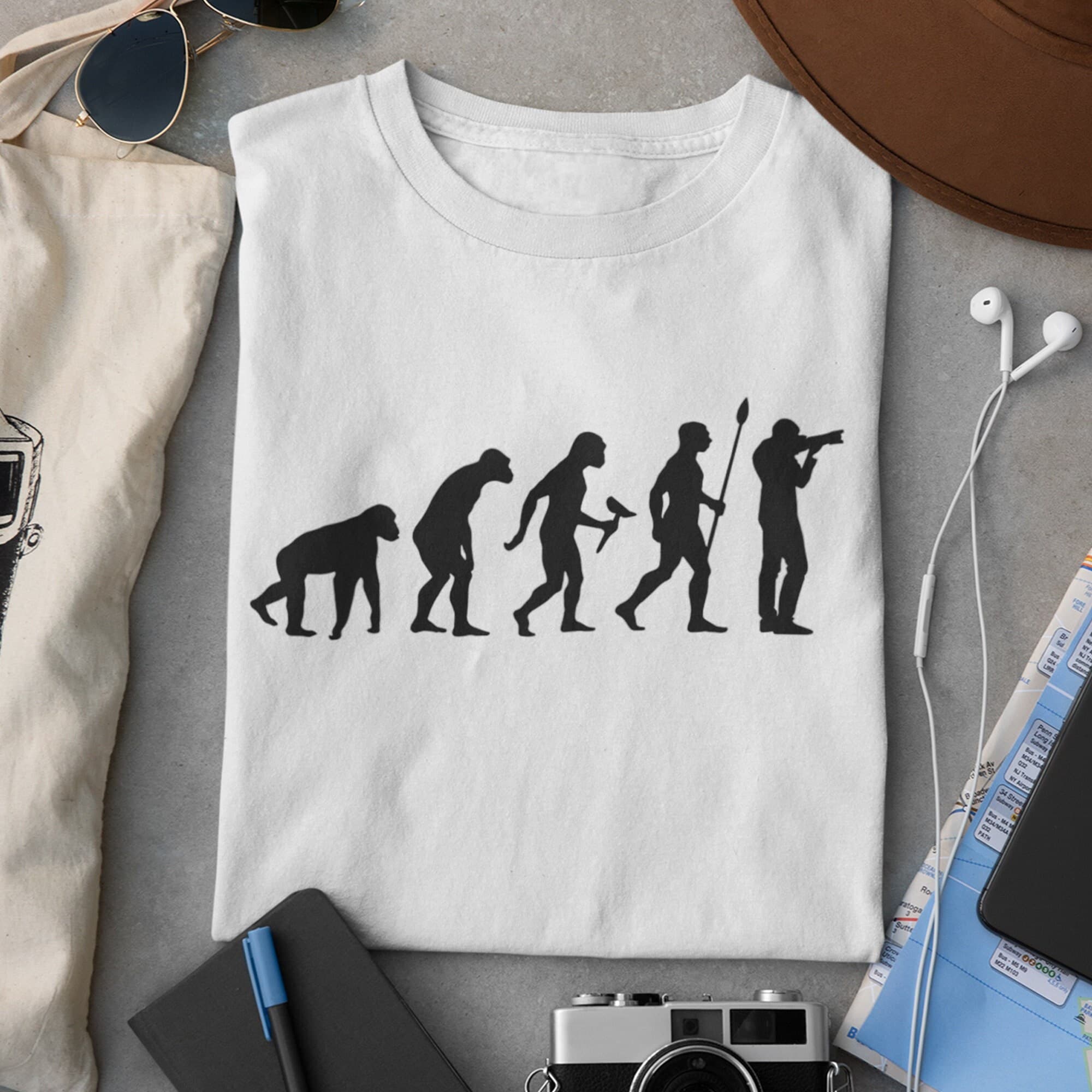 Photographer Evolution T-shirt Funny Moments Capture Photos Photography Camera Tshirt Birthday Gift t shirt - image 3