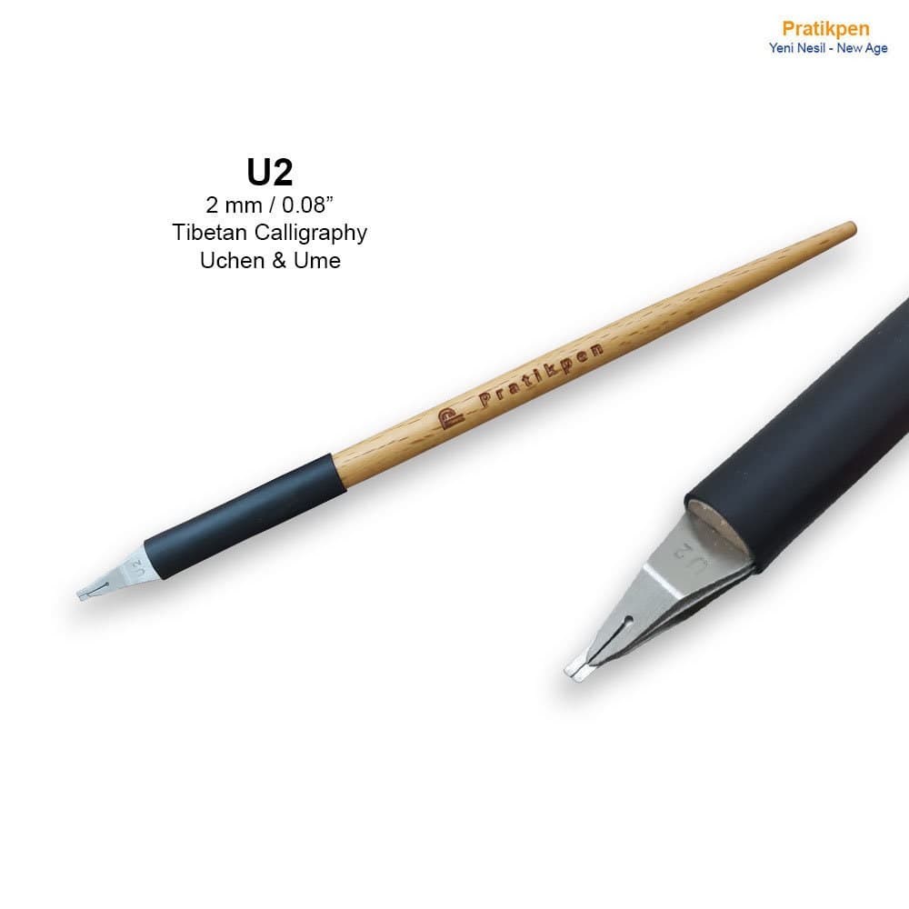 Personalized Tibetan Calligraphy Pen Set – Uchen & Ume, Leather Case - image 4