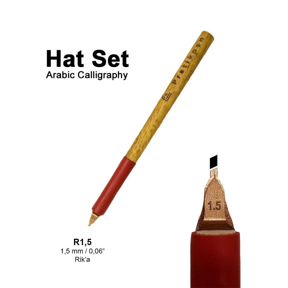 Personalized Arabic Calligraphy Pen Set Hat Nesih Rika Steel Nibs Wooden Handles - image 5