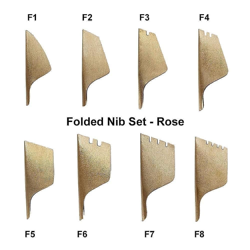 Pratikpen Folded Nibs Rose set, (8 pieces), Calligraphy Nibs