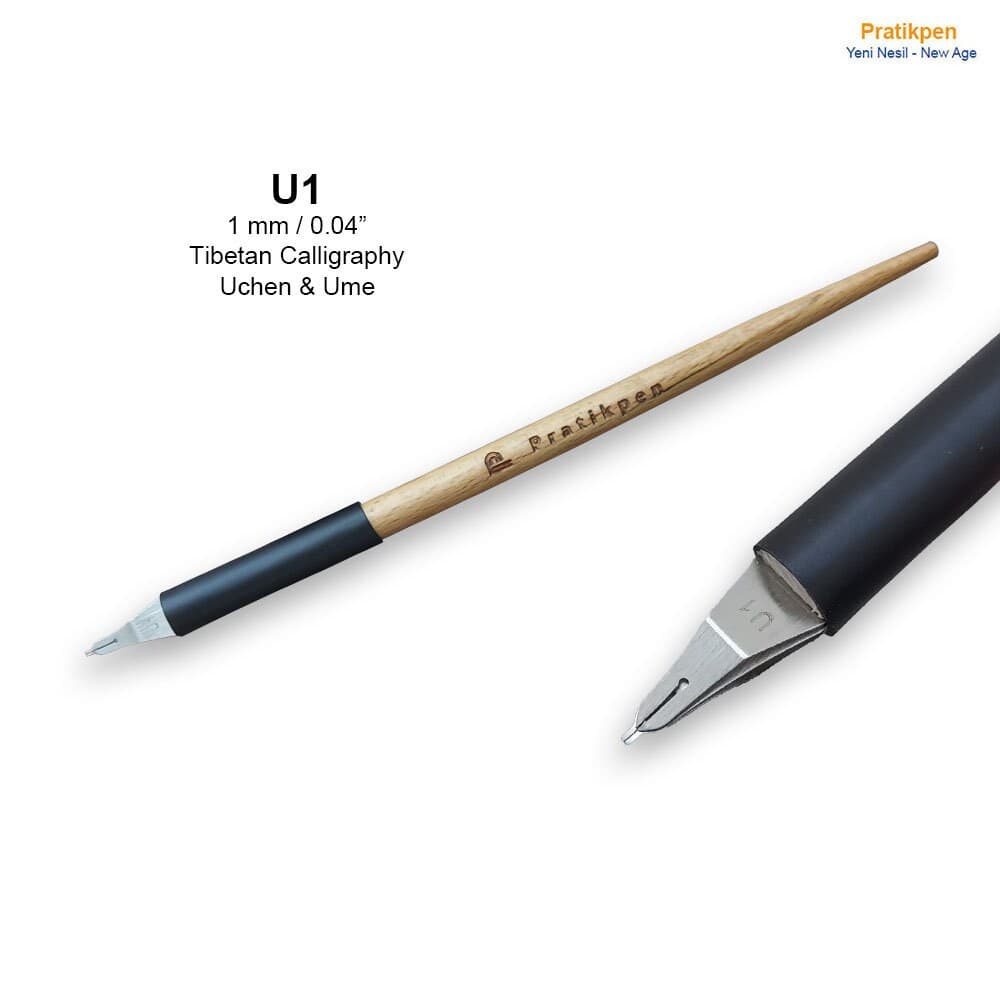 Personalized Tibetan Calligraphy Pen Set – Uchen & Ume, Leather Case - image 3