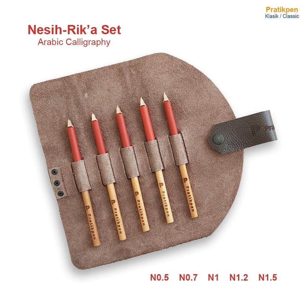 Personalized Naskh & Ruq’ah Calligraphy Pen Set – Arabic Calligraphy Tools | Pratikpen Classic Handmade Kit