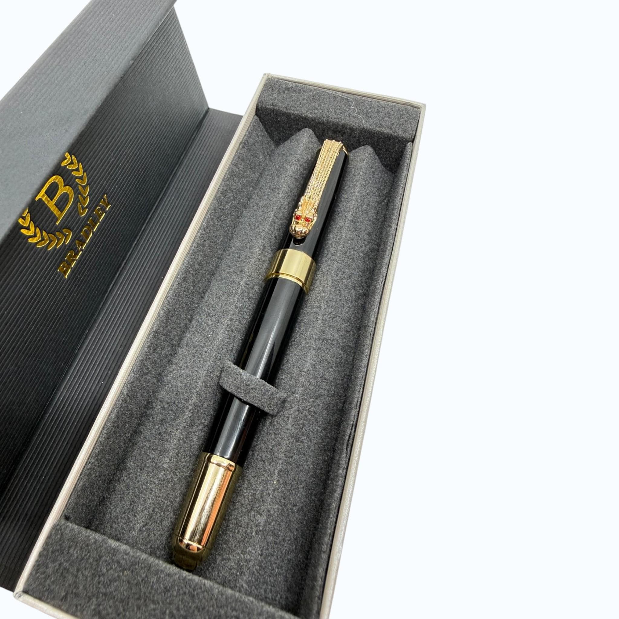 Engraved Fountain Pen - Black & Gold Executive Gift with Luxury Box - image 5