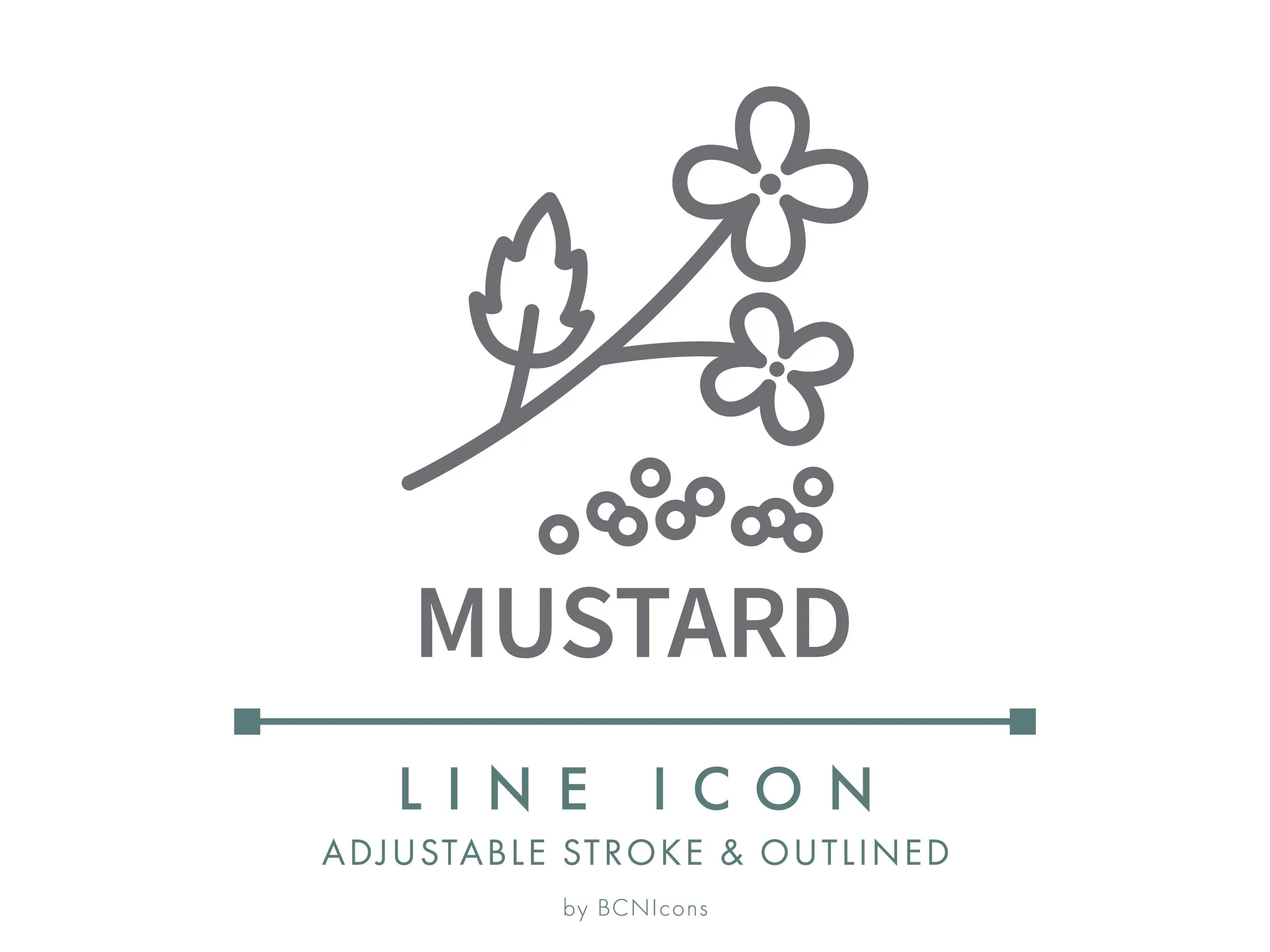 Mustard Food Ingredient Line Icon SVG, Mustard Flavor Food Spice Clipart PNG, Mustard Seeds Nutrition Symbol Vector