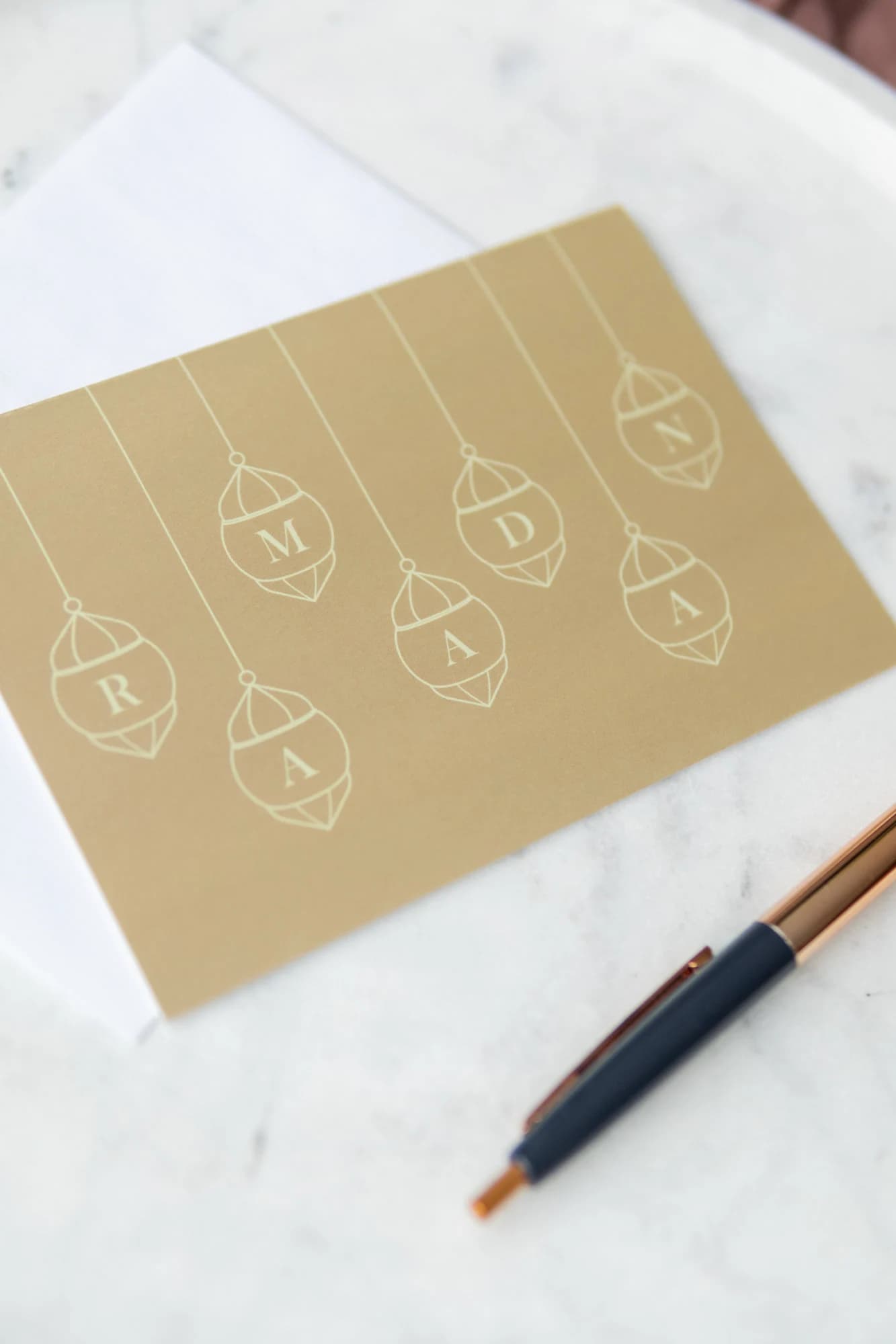 Ramadan Kareem Greeting Card Pack of 10 - Islamic Stationery - Modern Design - Muslim Gift - Ramadan Theme - Lanterns - image 3