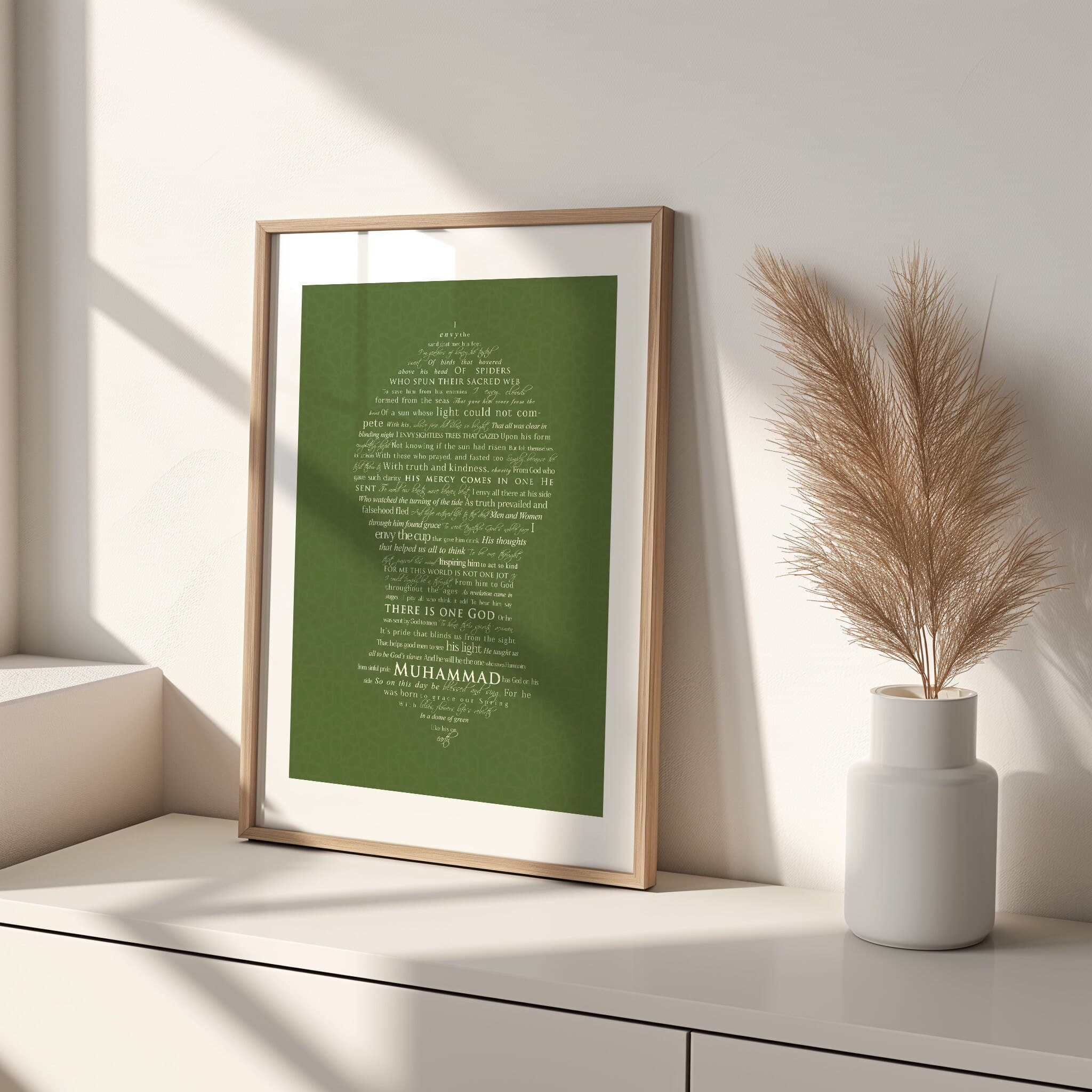 Springs Gift - Olive - Nalayn Print Poster Gift Artwork Sufi Islamic Nalain - image 3