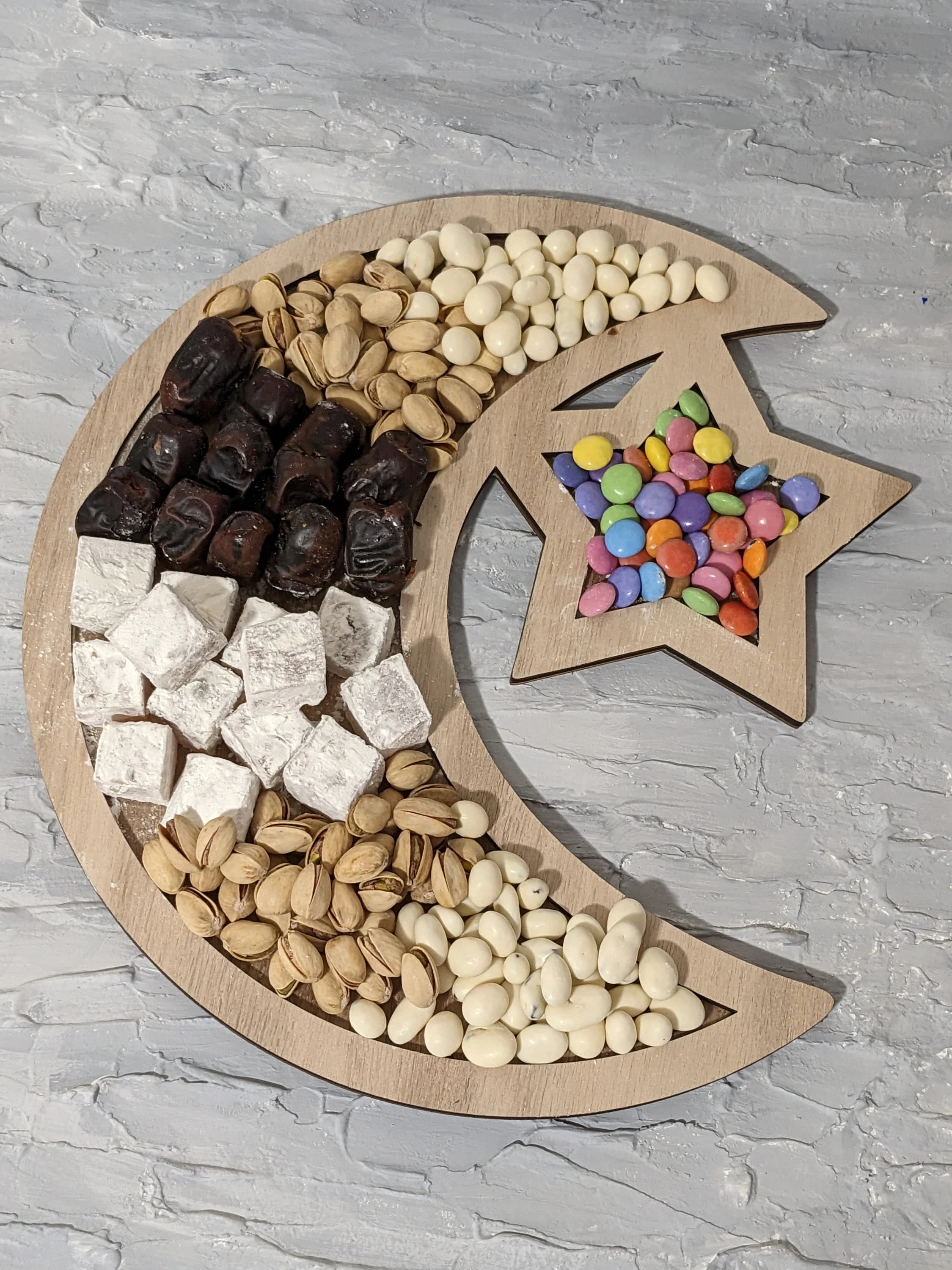 Personalized Crescent Moon Star Tray: Ramadan Eid Decor - image 3