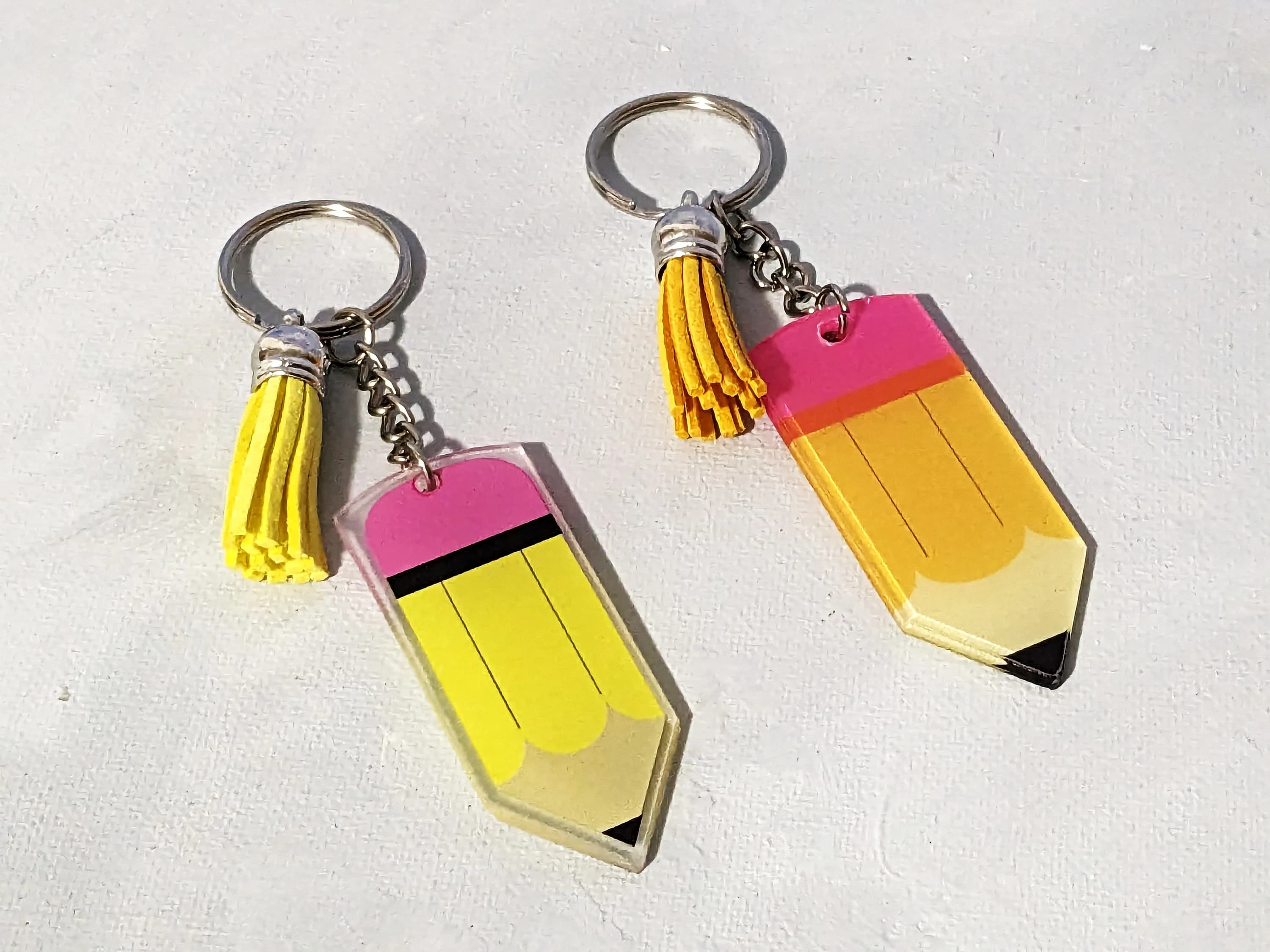 Personalized Teacher Gifts | Customized Pencil Keychain | End of School Year Gift - image 2