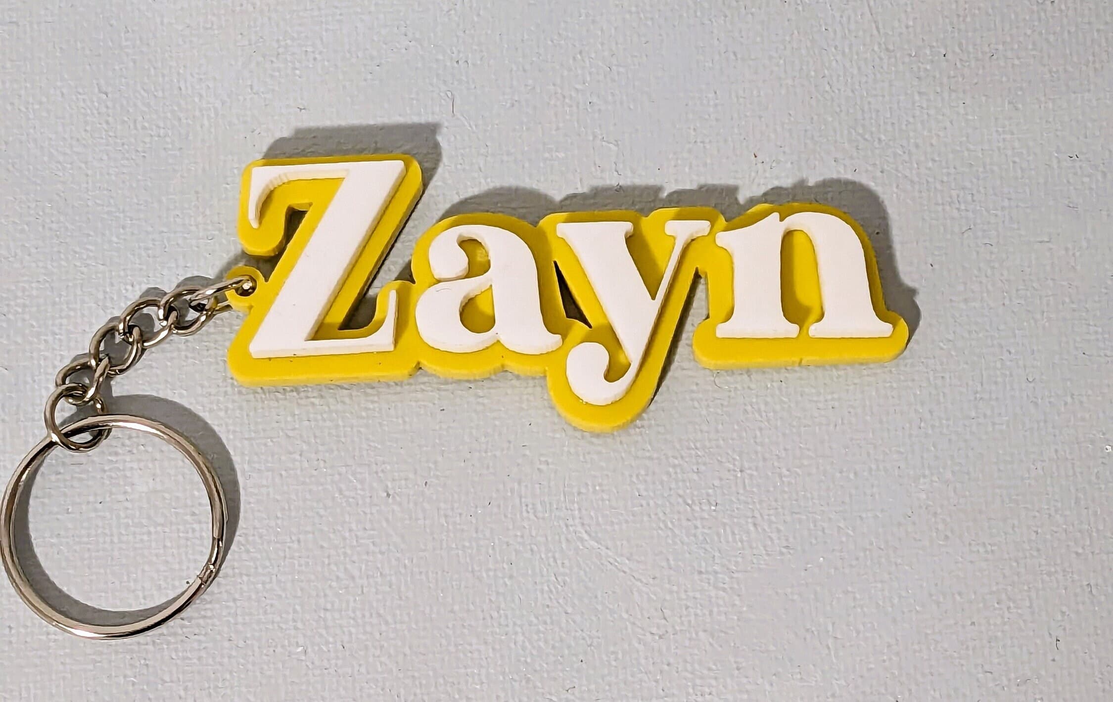 Personalized 3D Acrylic Name Keychain - Backpack or Luggage Tag - image 3