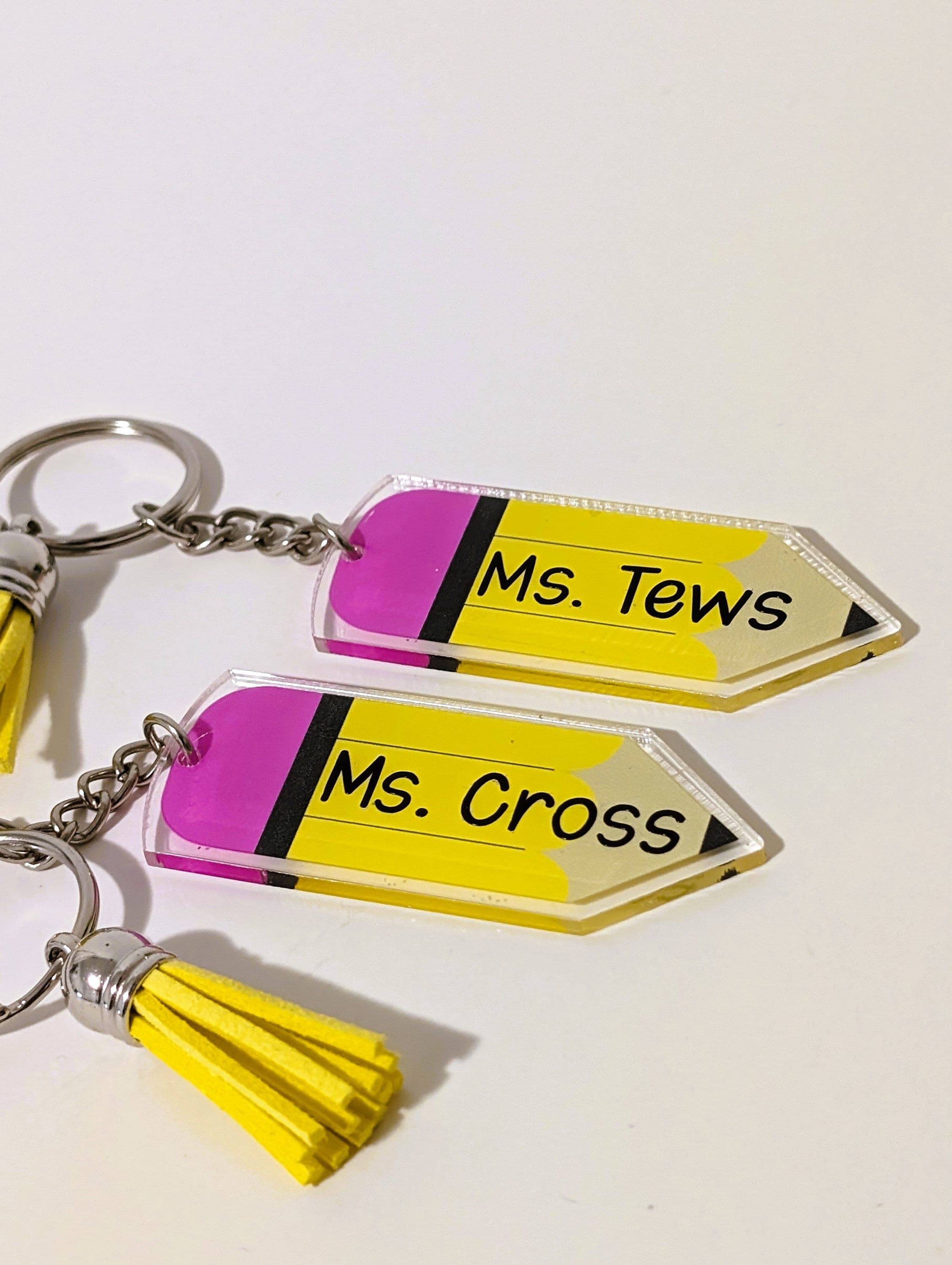Personalized Teacher Gifts | Customized Pencil Keychain | End of School Year Gift - image 4