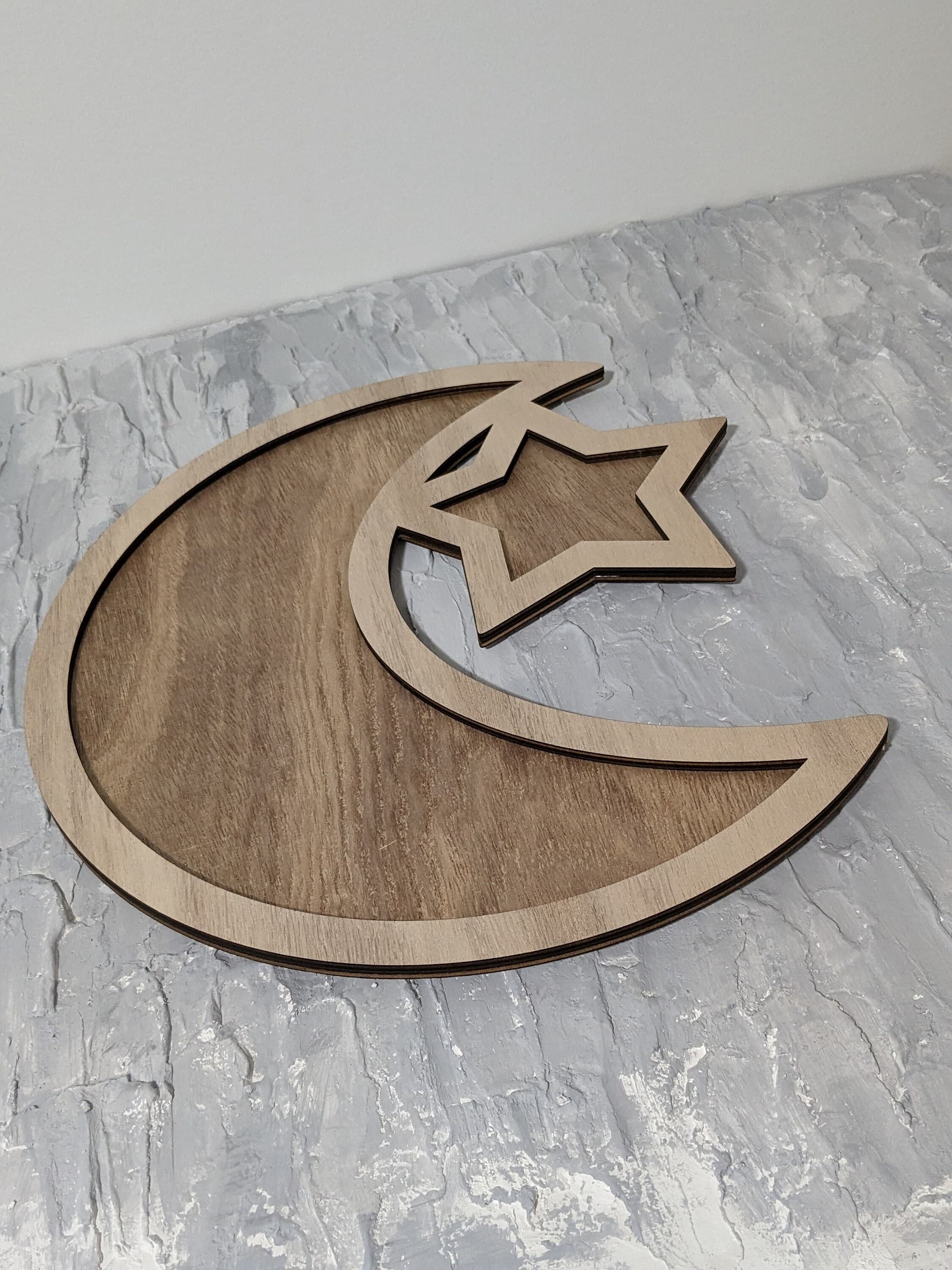 Personalized Crescent Moon Star Tray: Ramadan Eid Decor - image 4