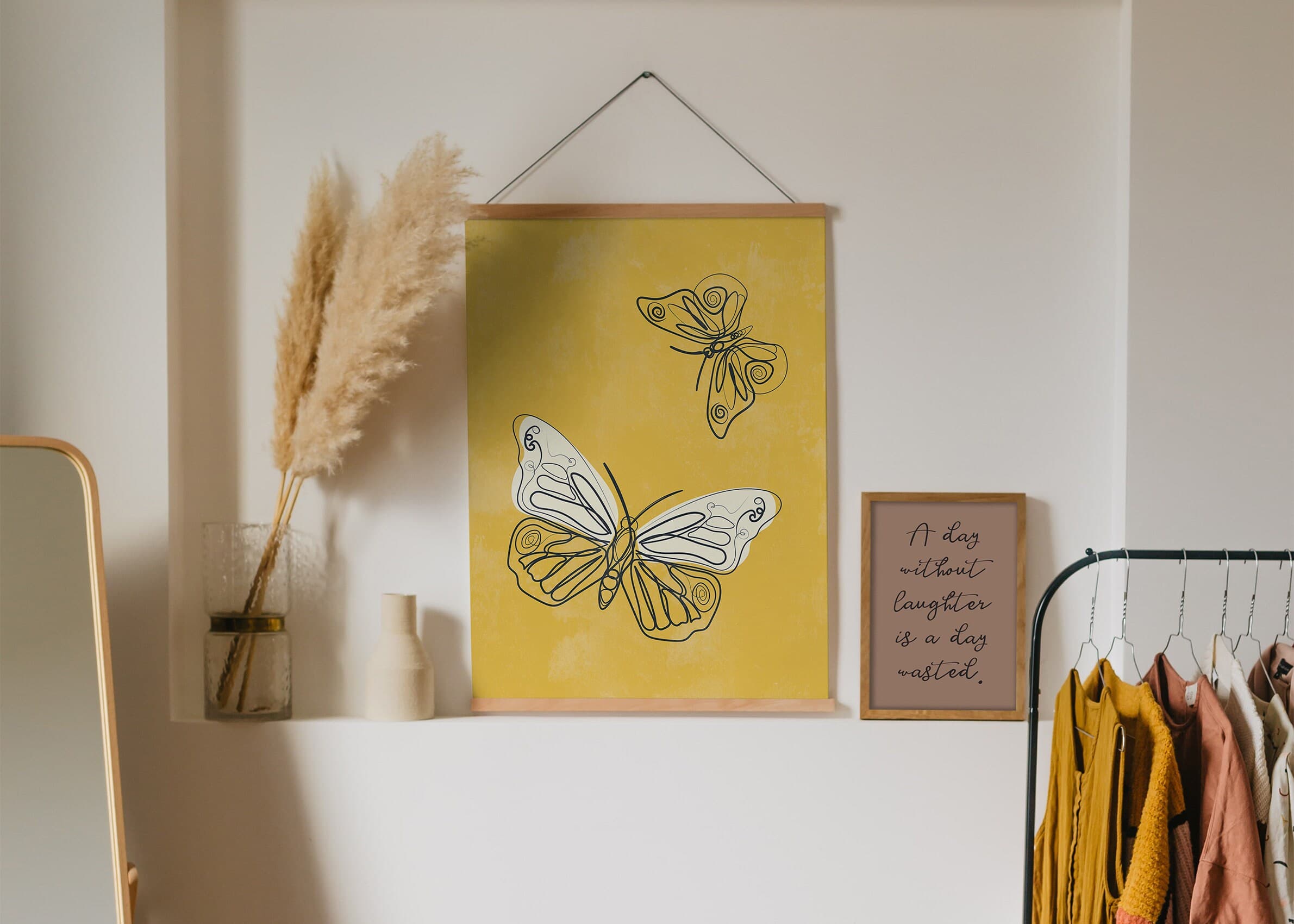 Abstract Butterfly Line Art Poster - image 4