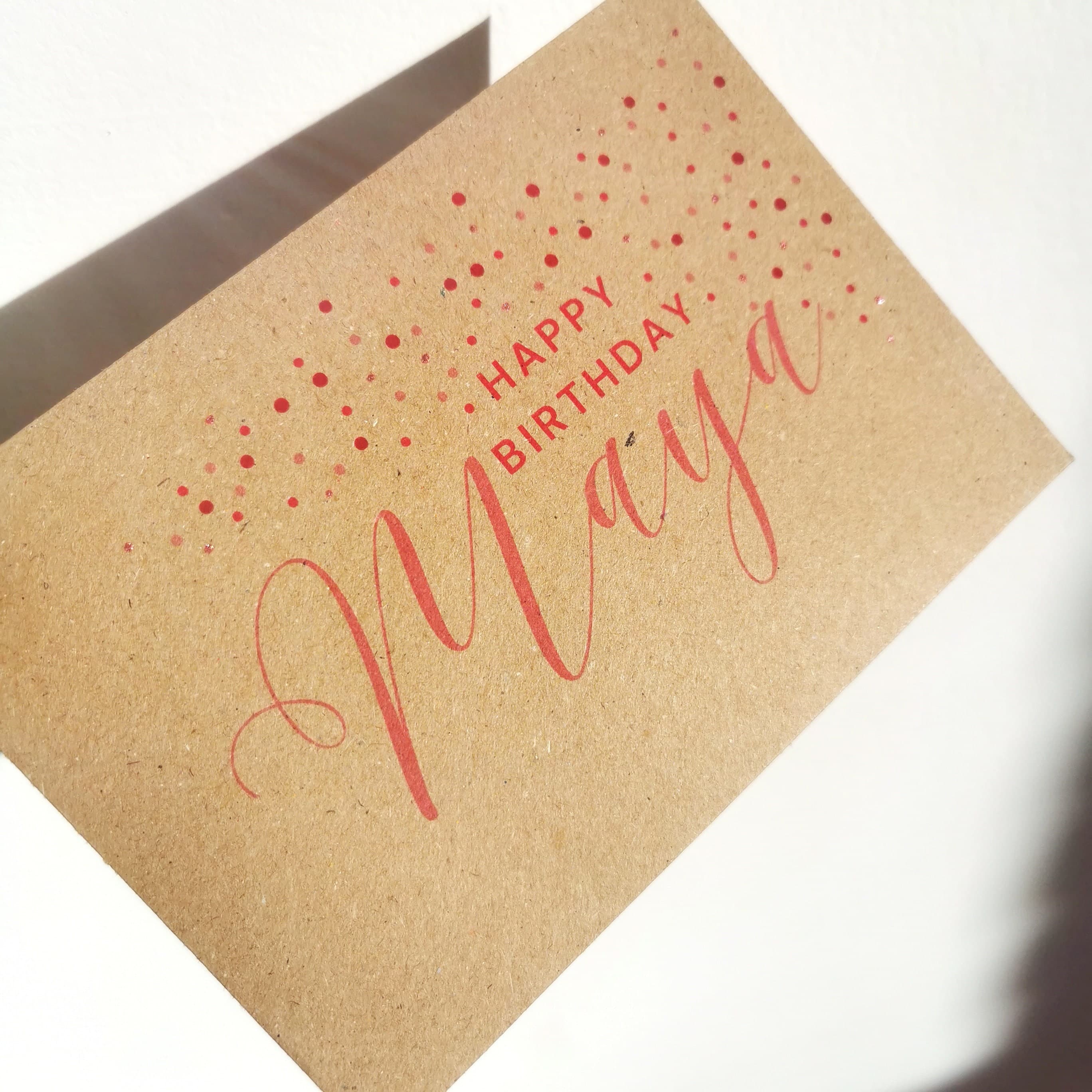 Personalised Birthday Money Envelope: Glitter Sparkle Gift Wallet - image 3