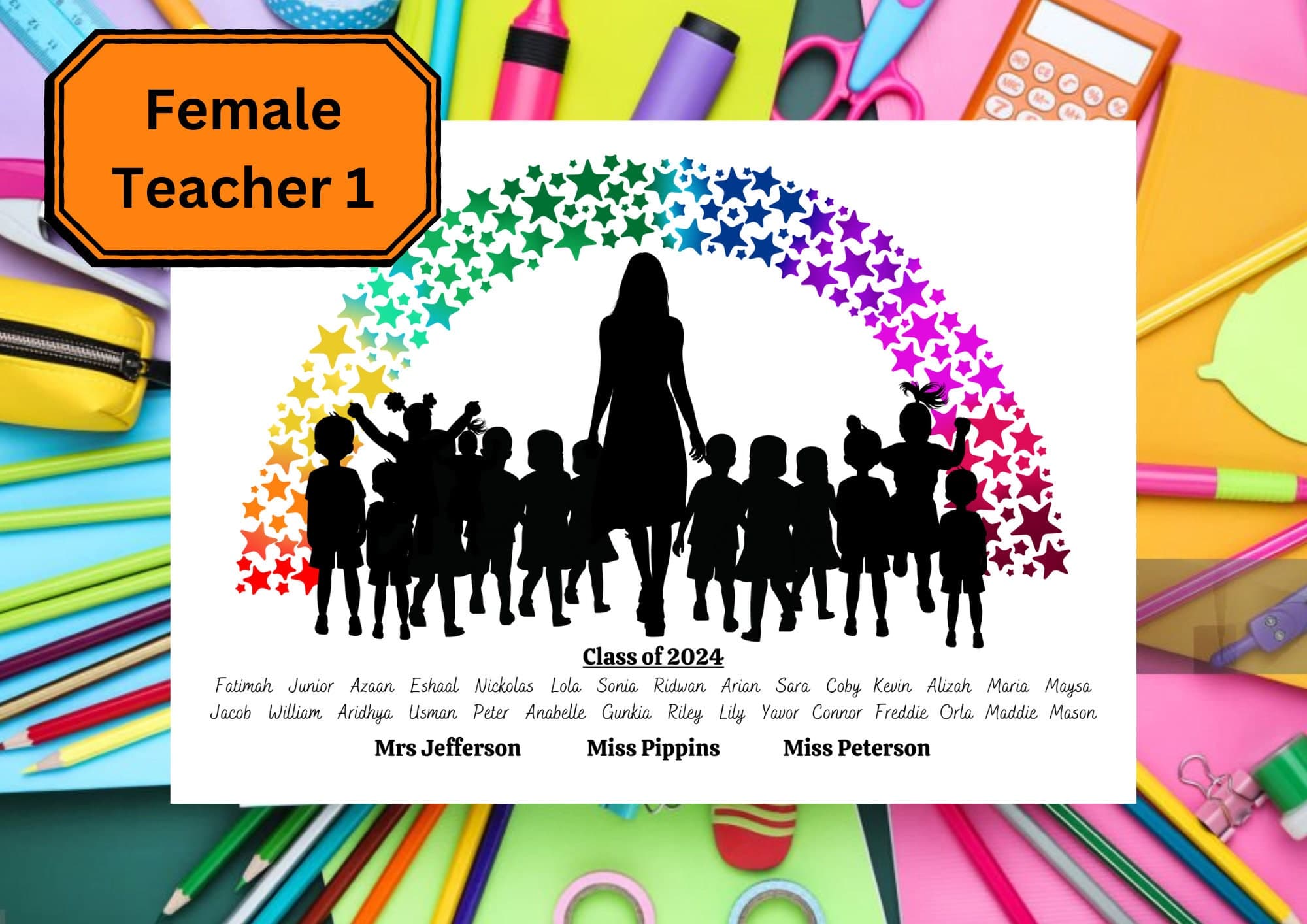 Personalized Teacher Class Gift Print: End of Year Keepsake (Digital Download) - image 5