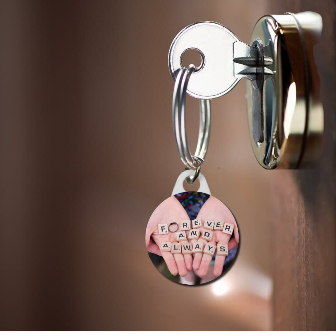 Personalized Photo Keyring: Custom Image Gift, Pack of 5 - image 4