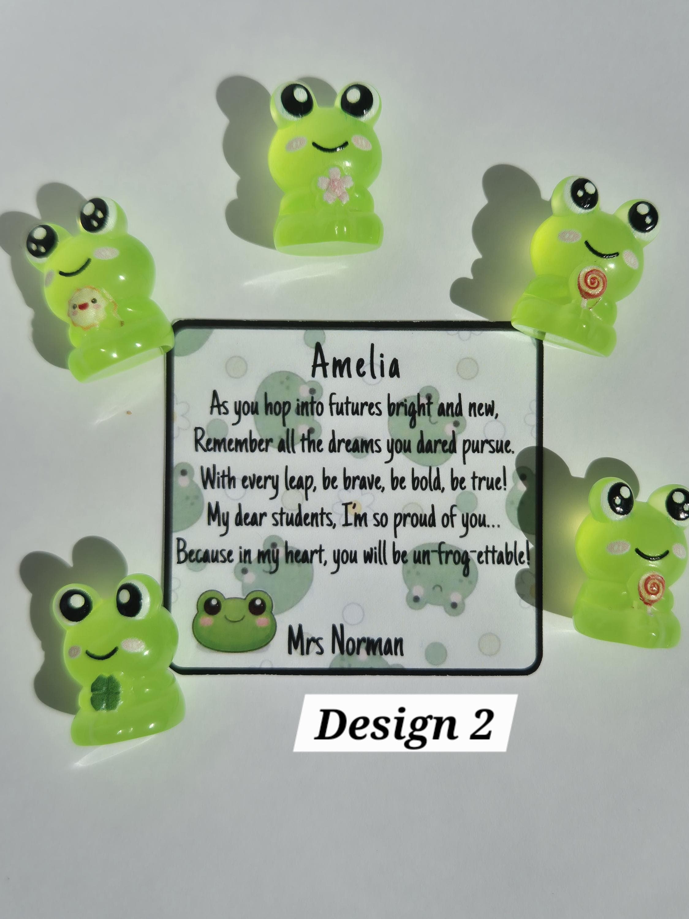 Mini Frog Keepsake | School Leaver Gifts | End of Year Gifts for Students | Un-Frog-ettable | Gifts for Students | Class of 2026 | - image 5