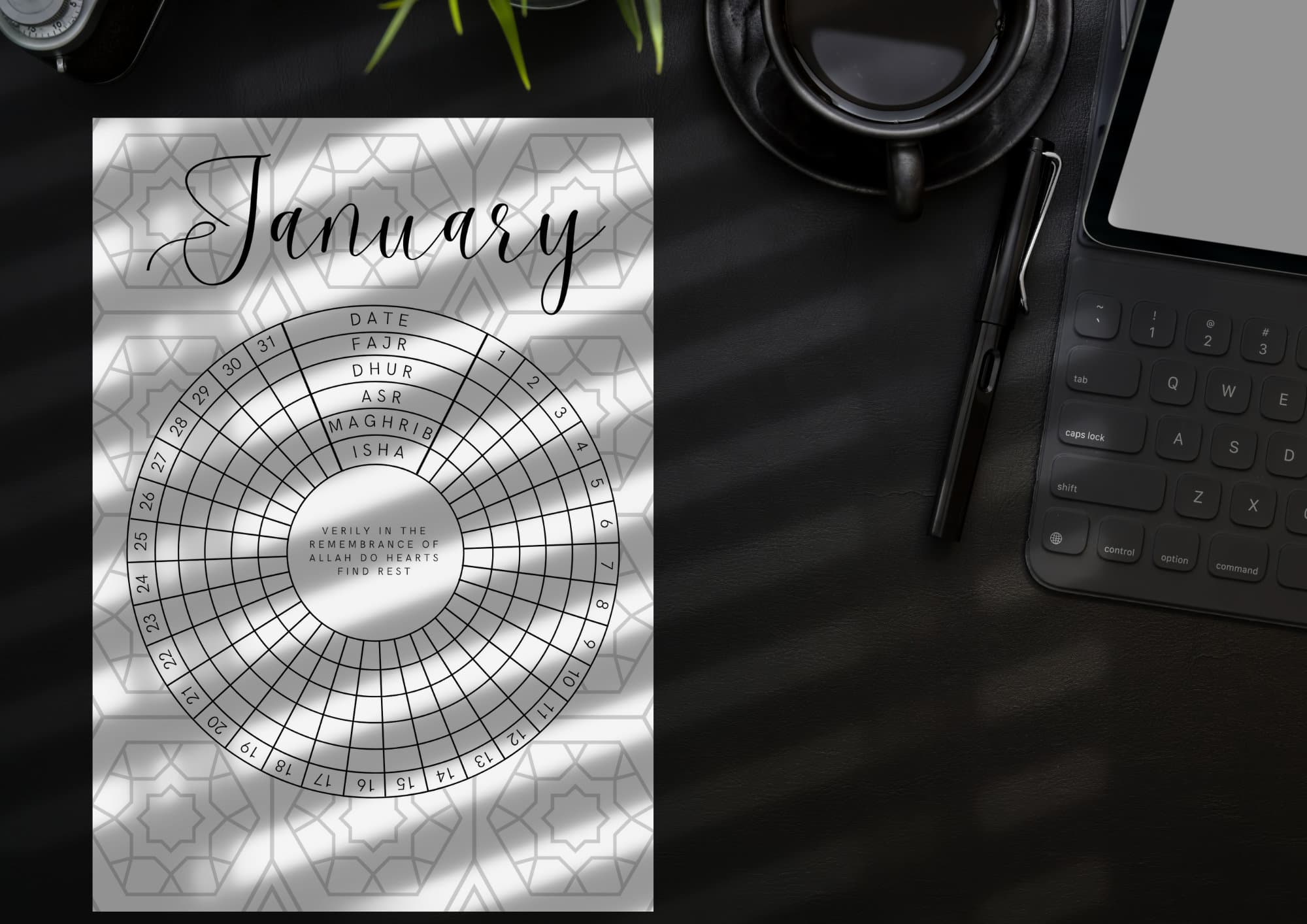 Monthly Salah Habit Tracker: Muslim Prayer Journal (Digital Download) - image 4