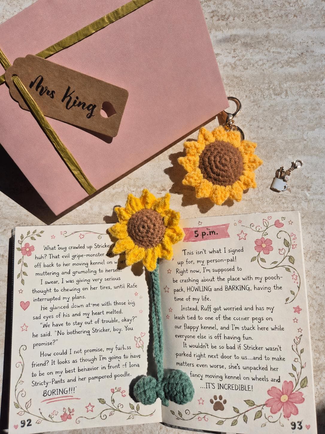 End of Term Gift for Teacher | Bookmark, Keyring, Phone Charm gift for Teacher | Crochet Gift for Teacher | Personalised Gift for Teacher - image 4