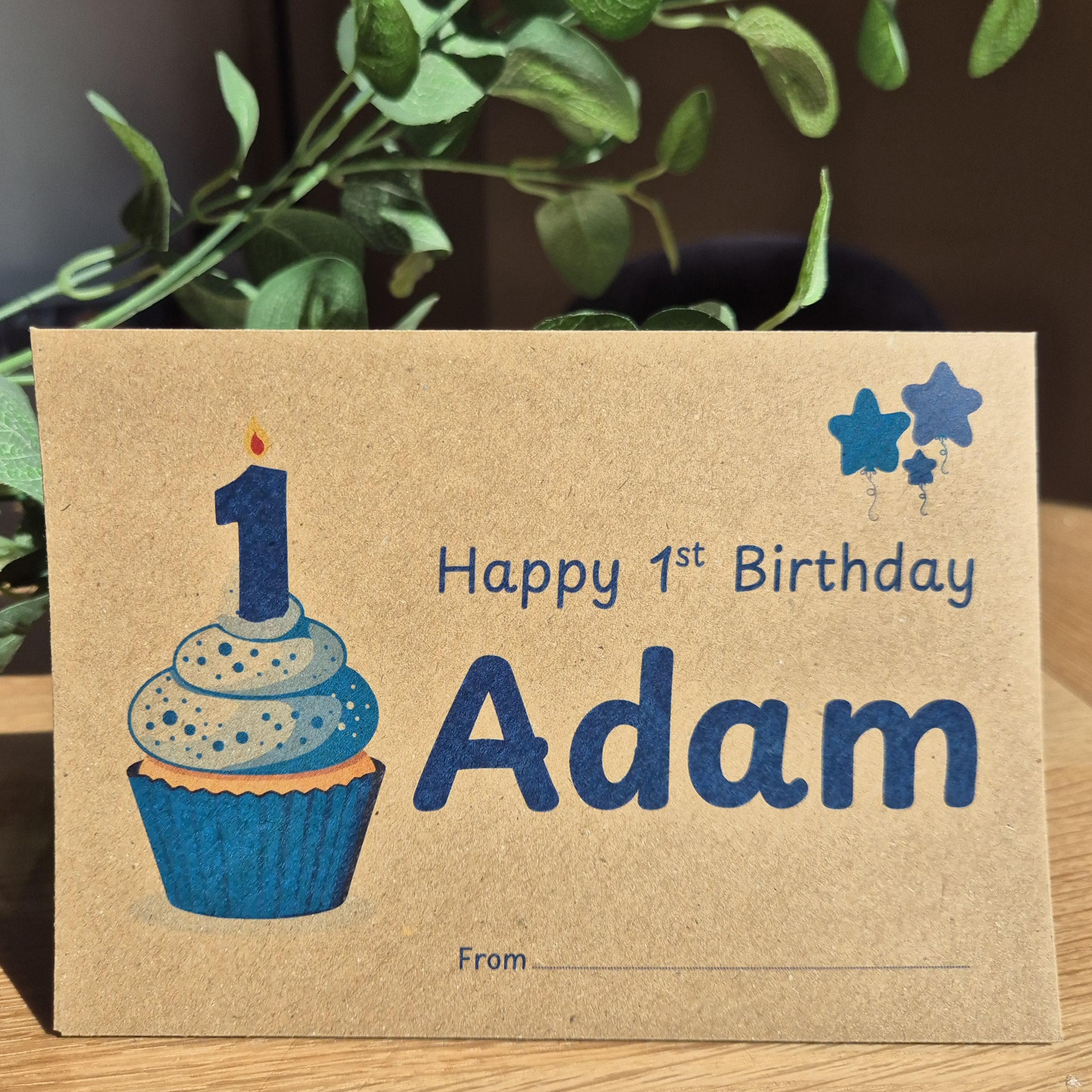 Personalized Birthday Money Envelope | Brown C6 Sized - image 3
