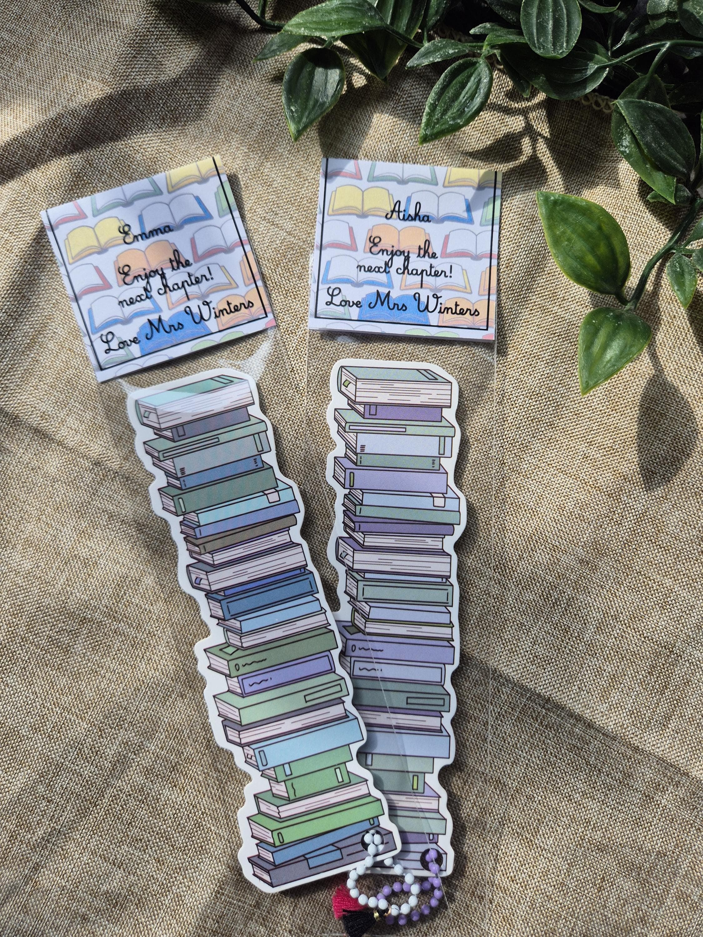 Personalised Bookmarks with Mini Tassel for Students | Personalised End of Term Gift | Bookmarks for Students | Class Gifts | Bookmarks