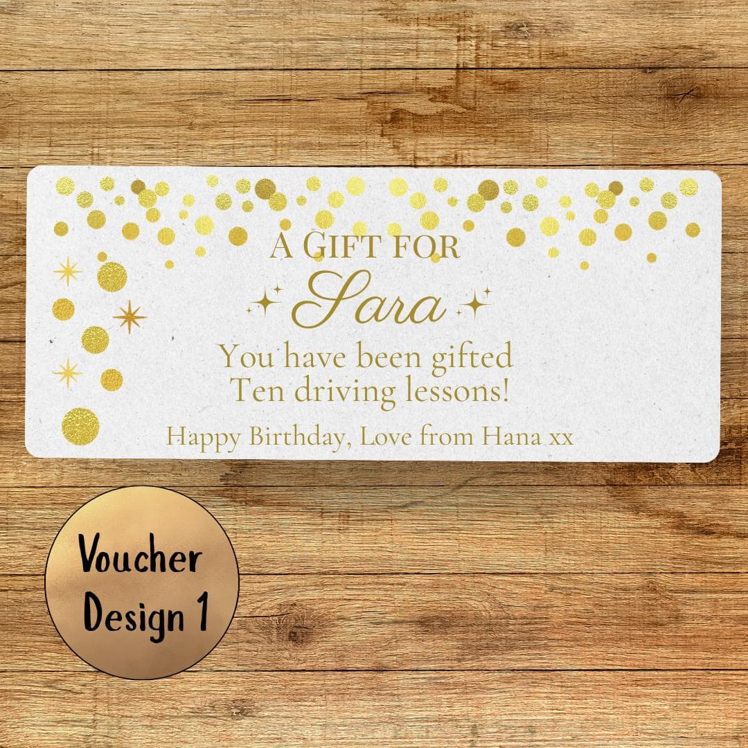 Personalized Gift Voucher: Luxury Card Stock with Custom Envelope - image 5