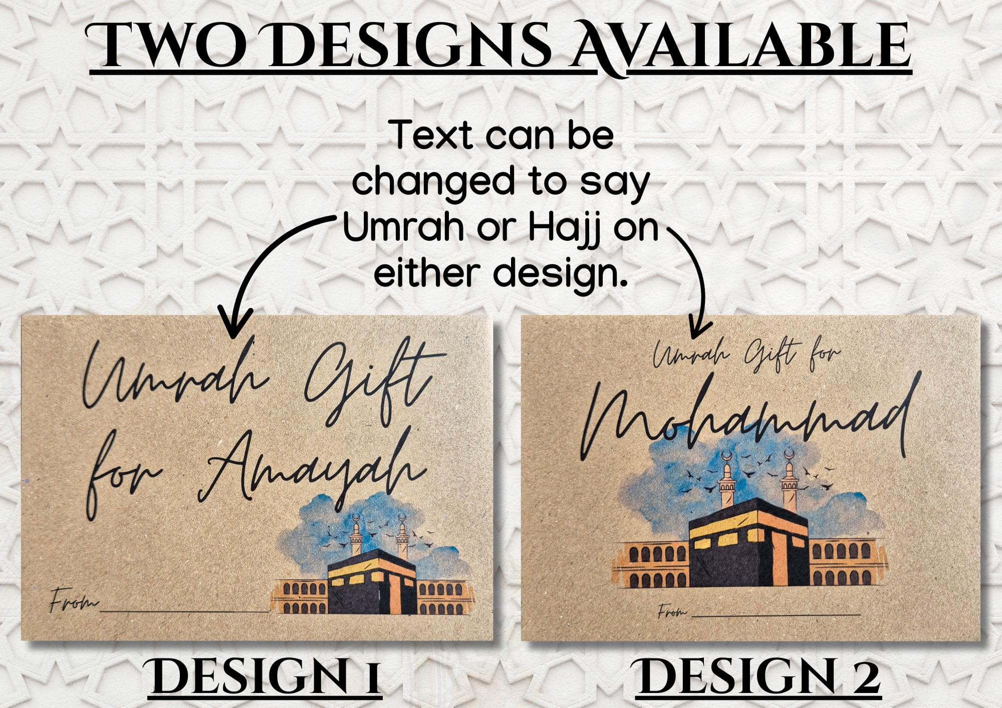 Personalized Umrah Hajj Money Gift Envelope - image 3