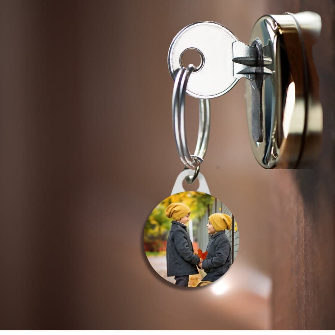 Personalized Photo Keyring: Custom Image Gift, Pack of 5