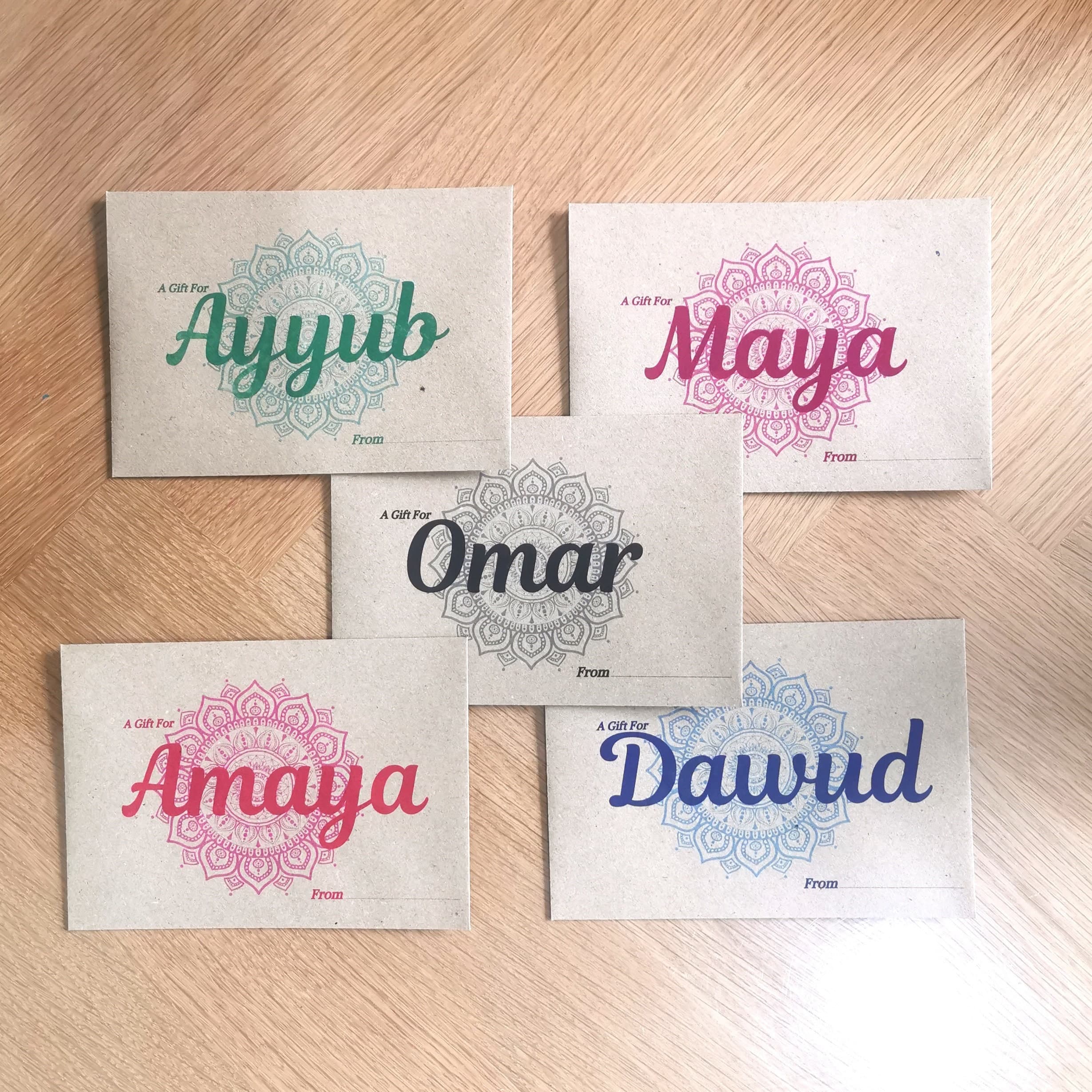 Personalized Islamic Money Envelope: Umrah Gift Wallet