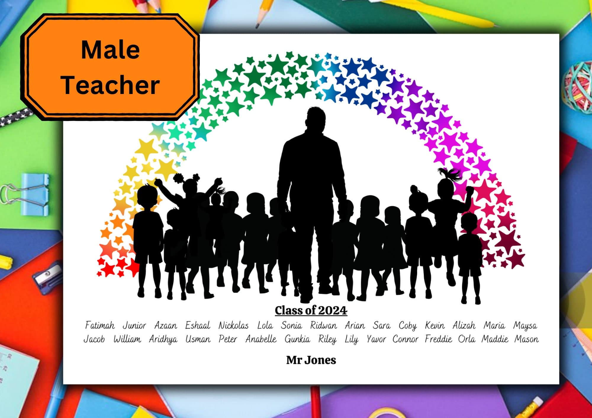 Personalized Teacher Class Gift Print: End of Year Keepsake (Digital Download) - image 4