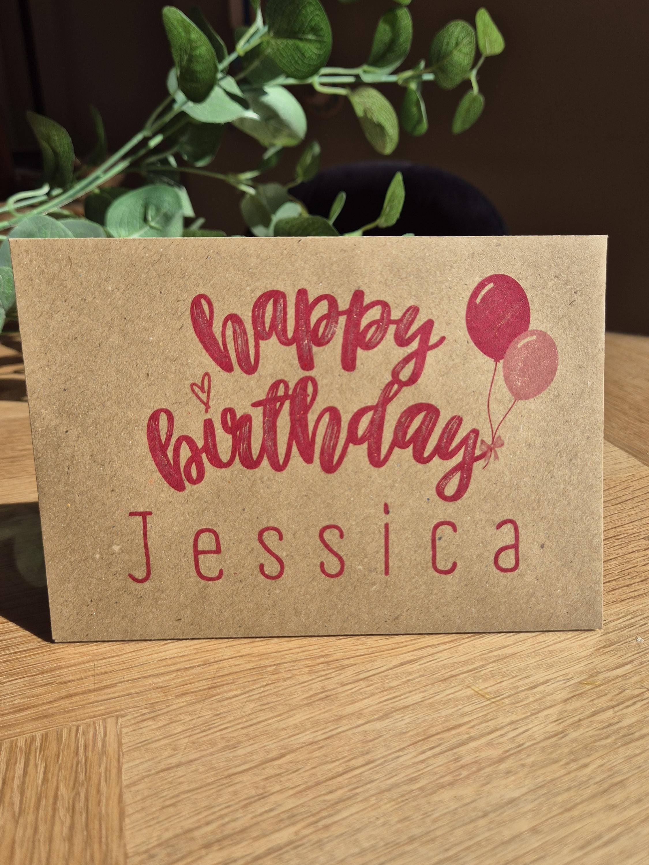 Personalized Birthday Money Envelope:  C6 Size